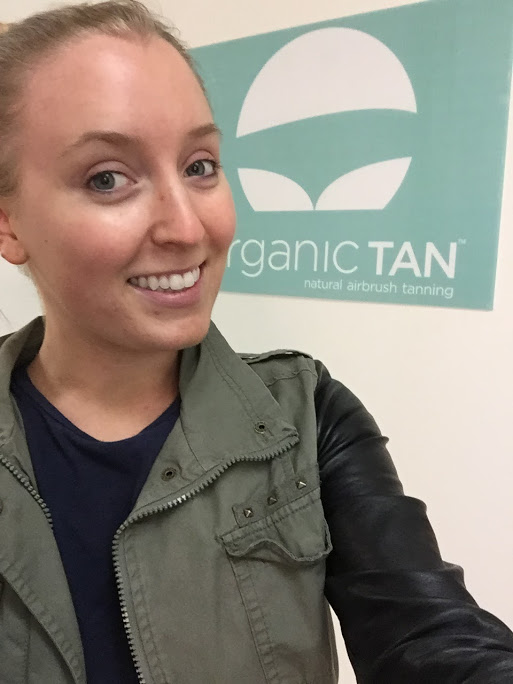 Right after the tan application