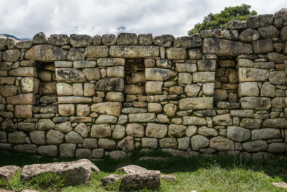 These structures were built with field stones.