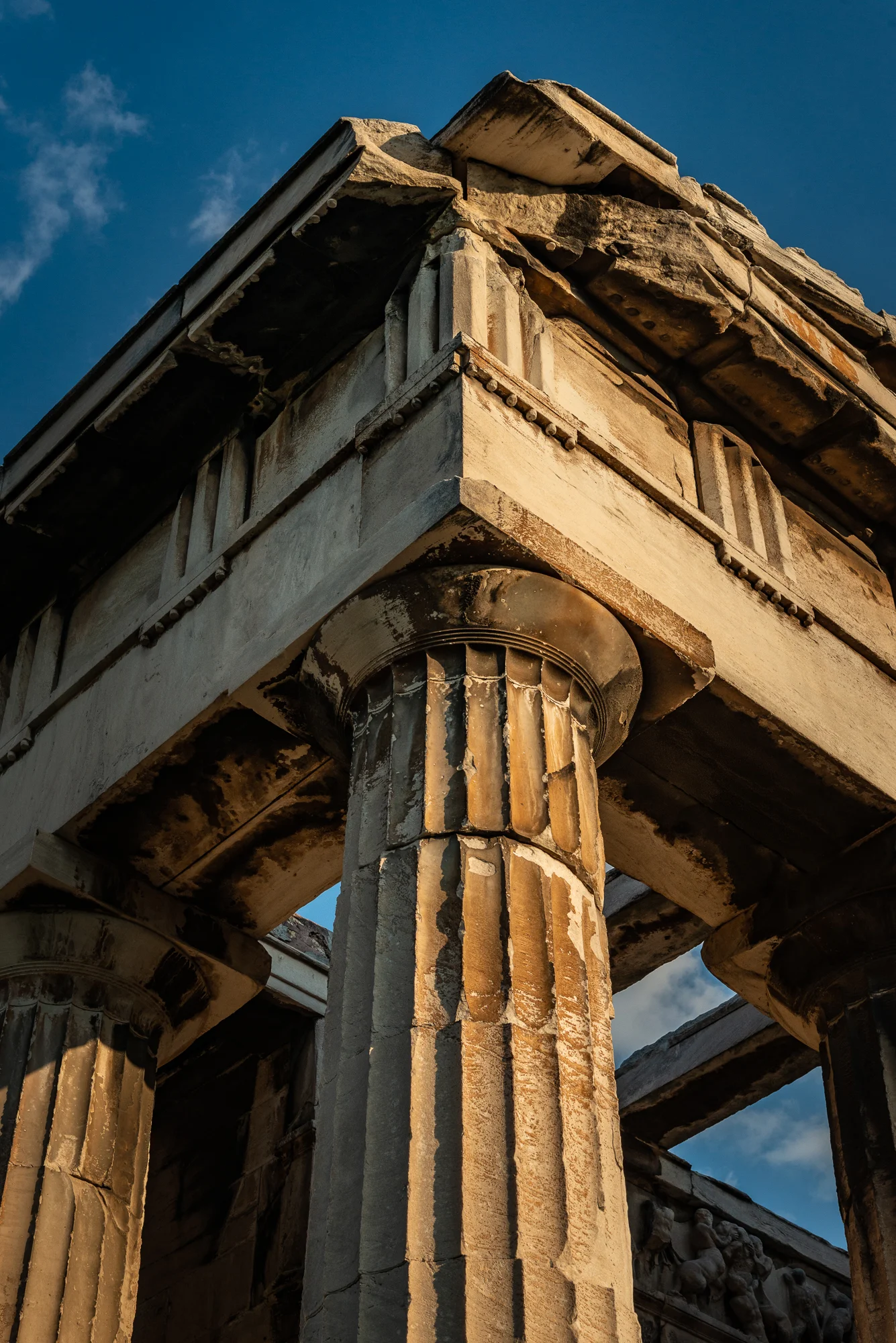 Architectural detail - top of the columns