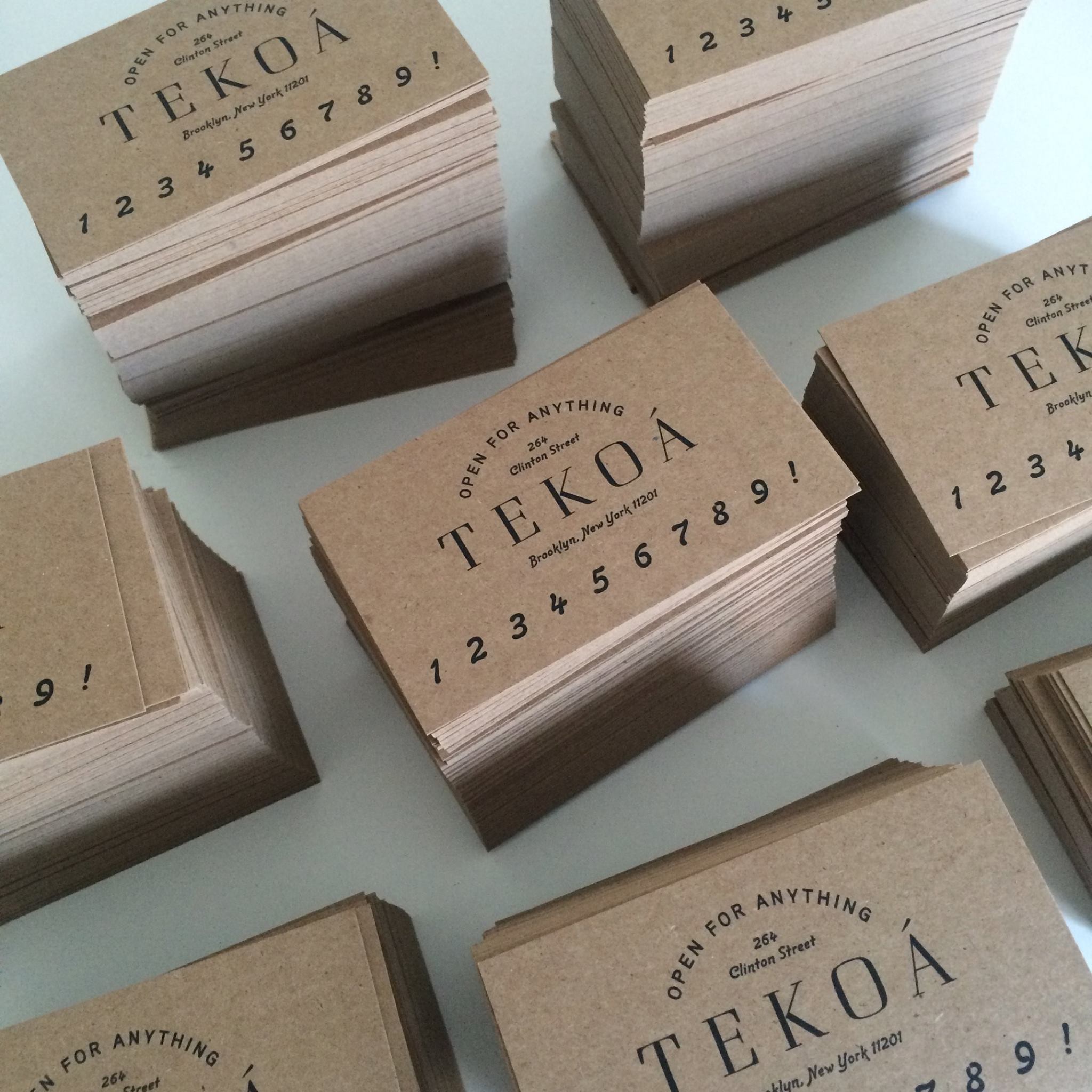 TEKOÁ's Promotional Business Card