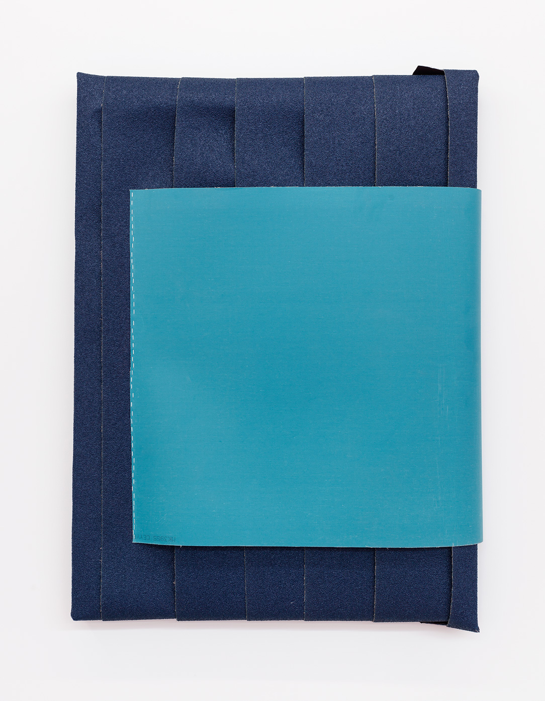 Untitled (Front Blue, 24 Grit and Back of Red, 40 Grit)