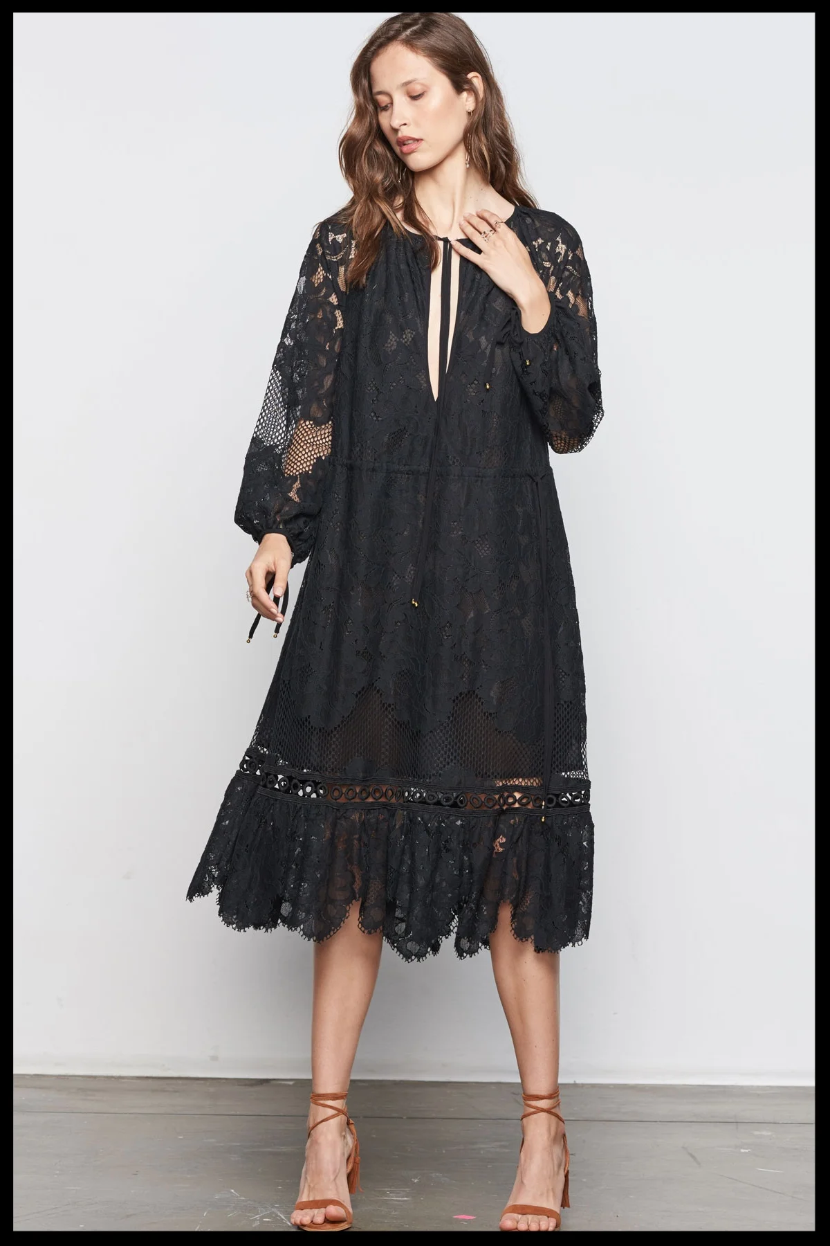 stevie may delilah midi dress