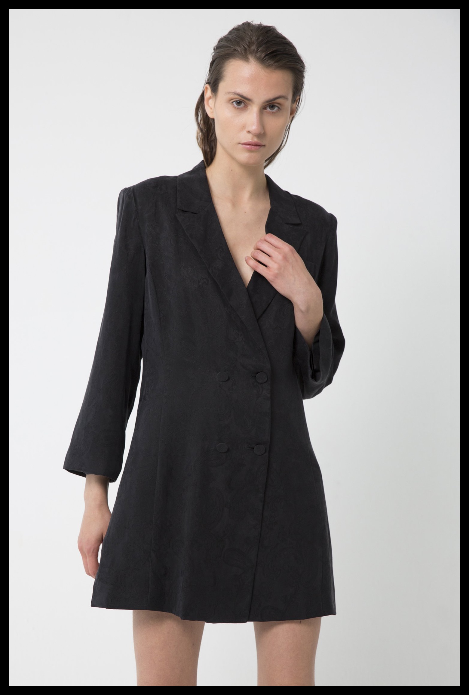 Paisley Blazer Dress Black 1...jpg