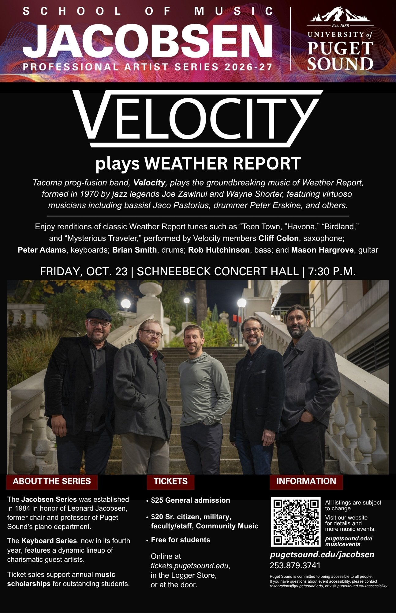 Velocity  plays Weather Report - University of Puget Sound