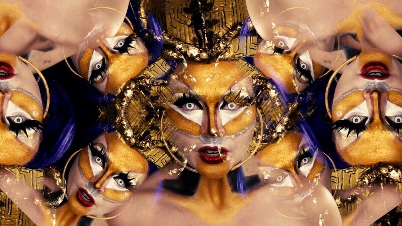  Still shot from Drag performance video filmed by Lauren Hockensen (Dot Comme), edited by Brittney Wagner. 