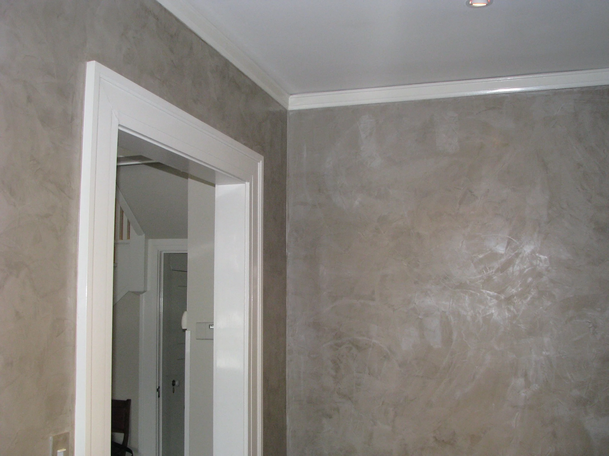 Venetian Plaster Entry — Kada Creative