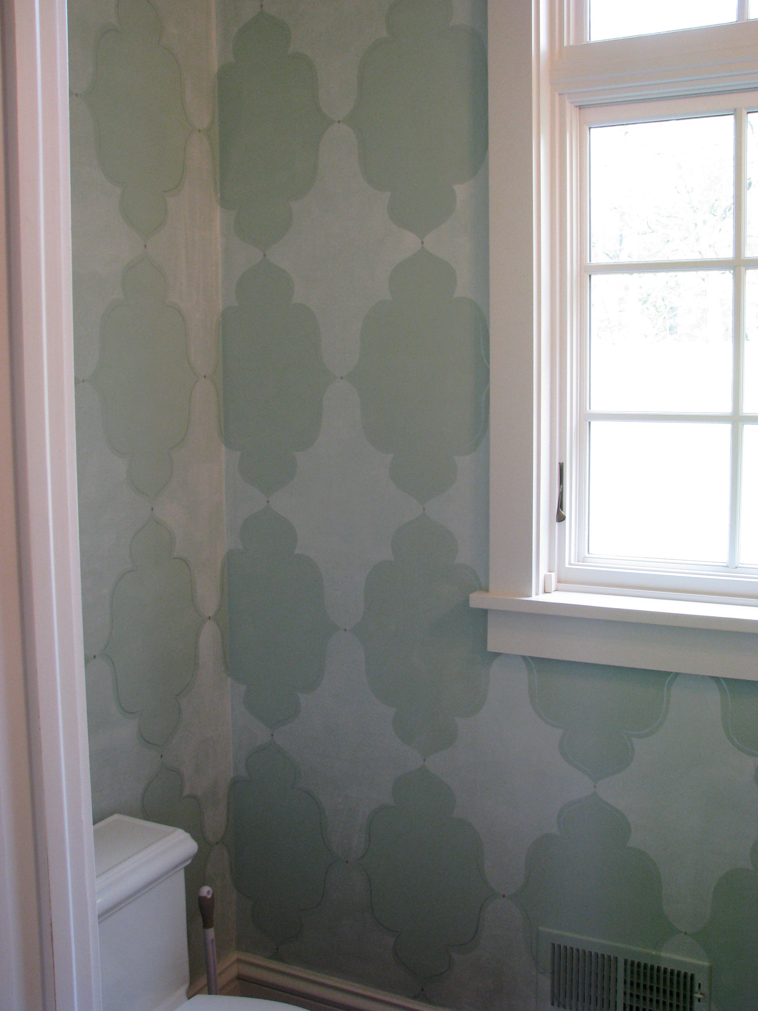 Simple Powder Room Stencil — Kada Creative