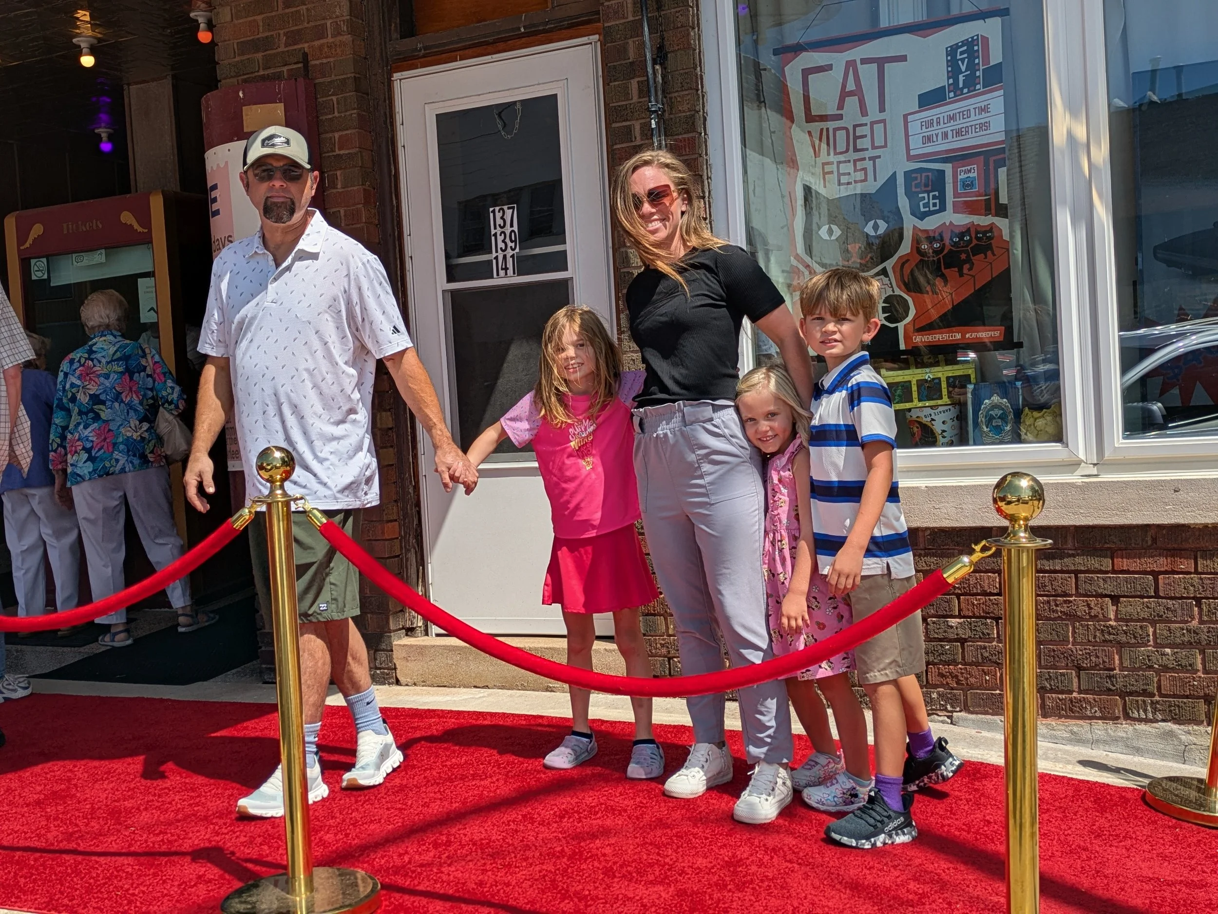  Kate Clough, actress featured in “Anywhere'“ at the premiere alongside her family 