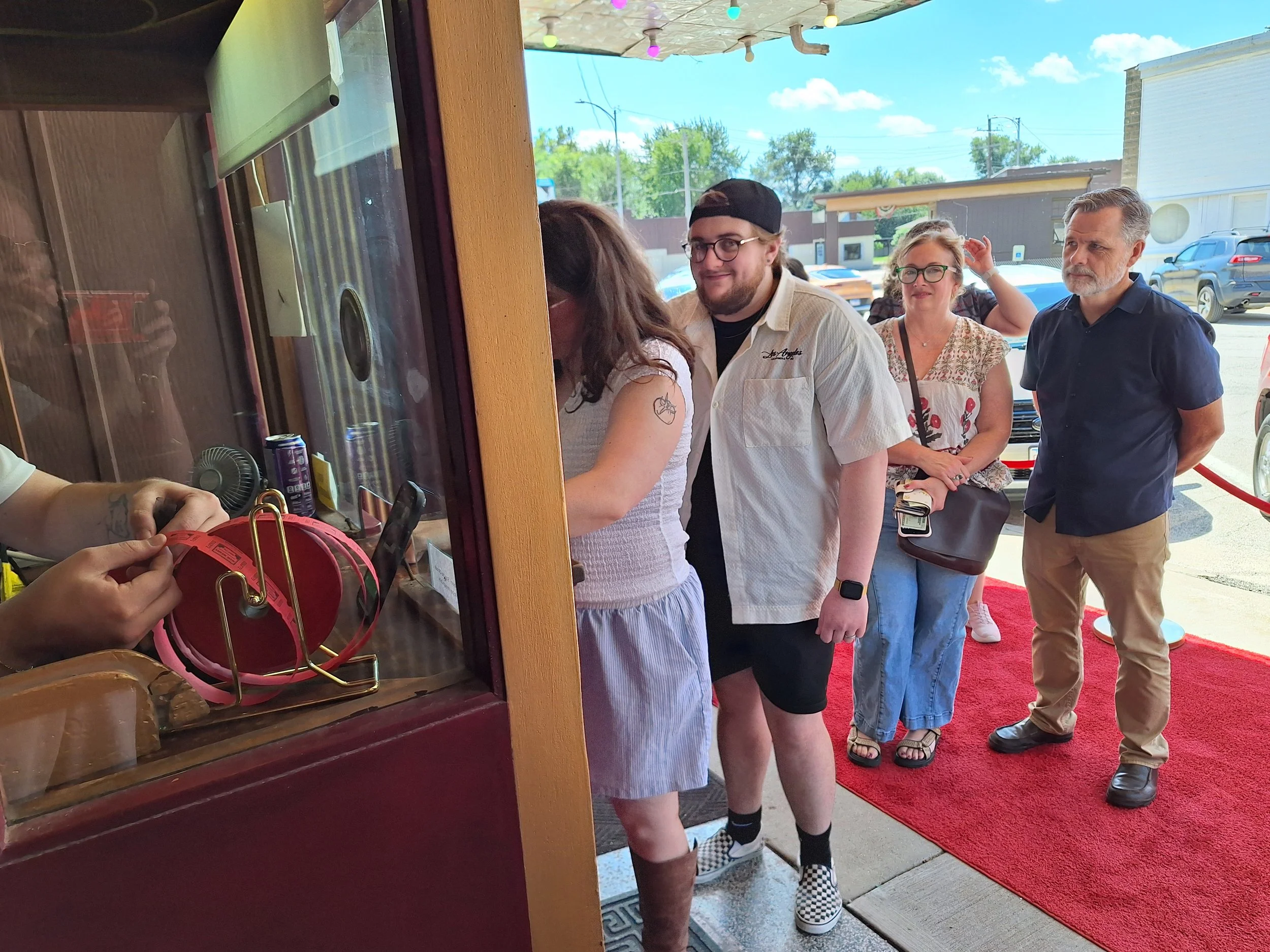  Guests line up for the premiere of “A River of Blues,” a documentary made by local Joe Garcia 