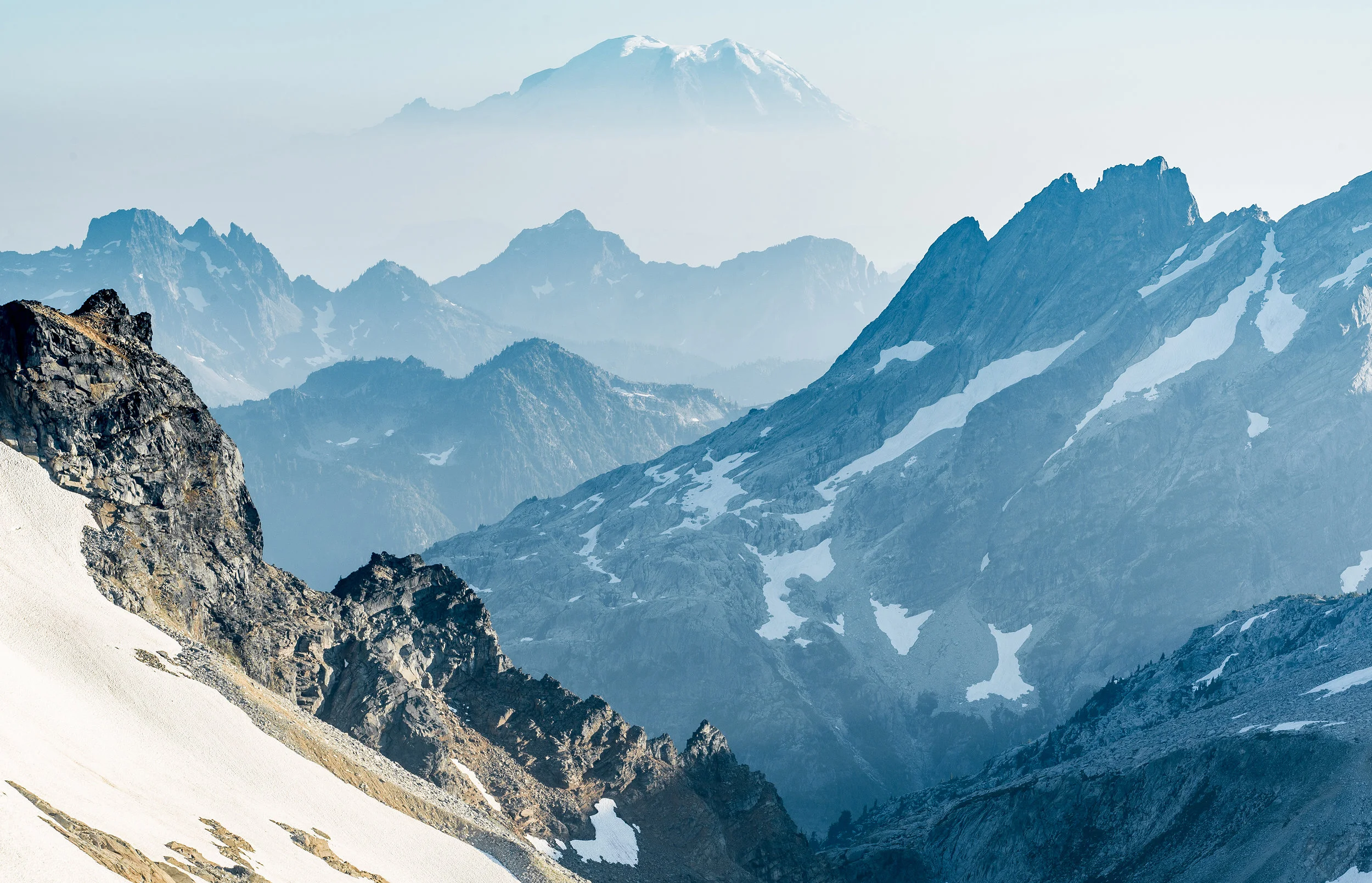 Mt. Rainier as seen from Dip Top Peak.