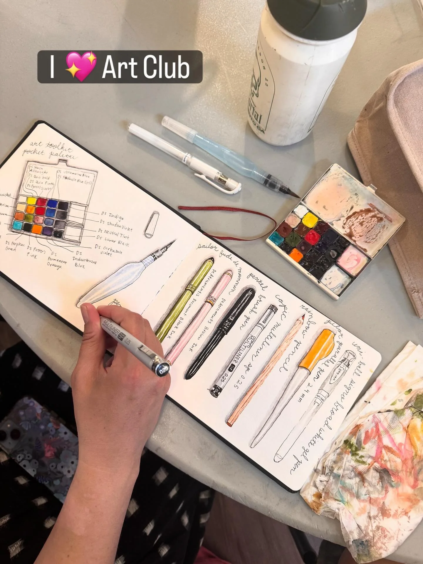 I love the creative community @artclubsacramento. People are warm, welcoming and supportive of one another. We share ideas, materials, events and opportunities. I appreciate it when creative communities are not competitive &mdash; but instead collabo