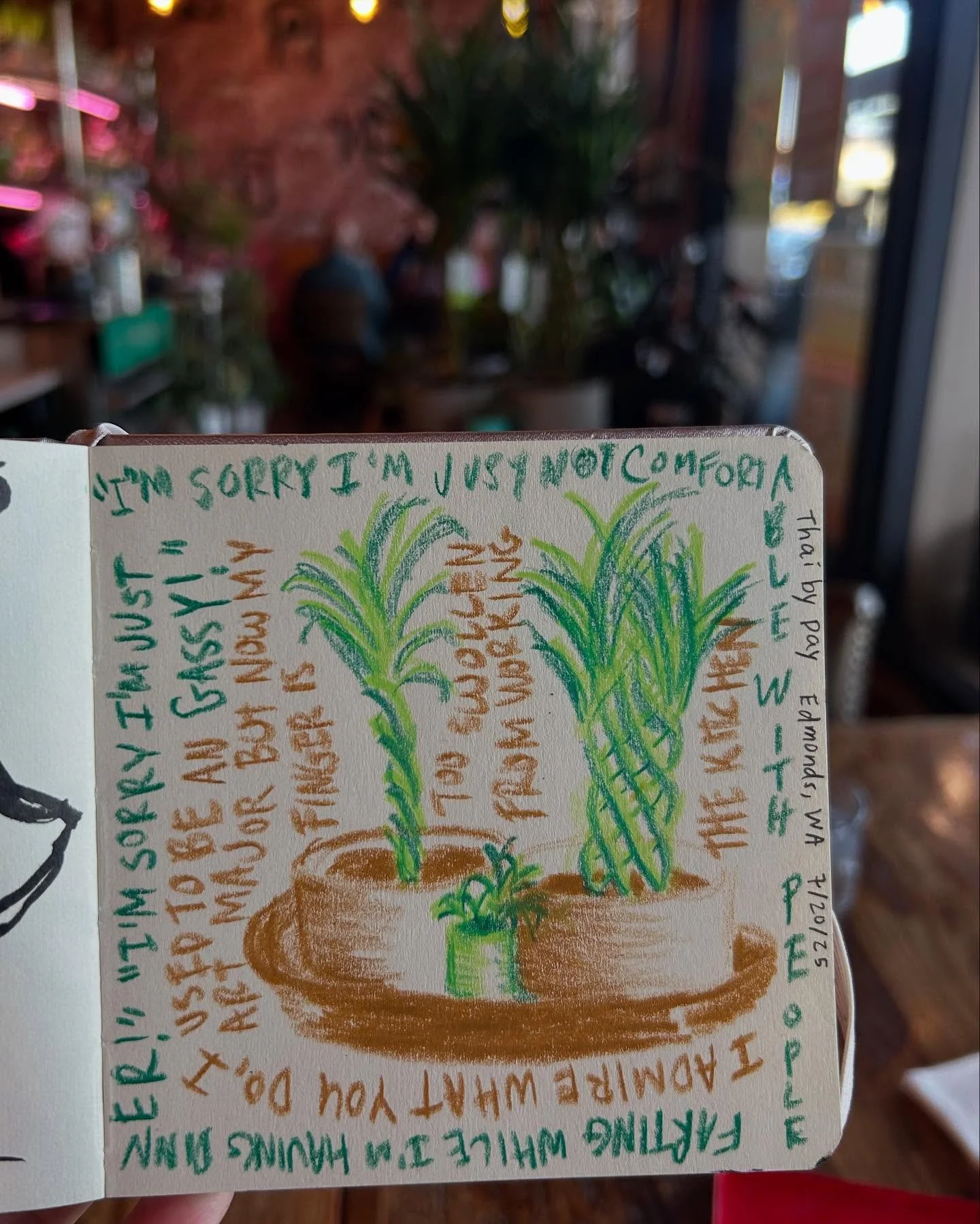 Sketcher Fest taught me to loosen up and just go for it. The more you draw, the less scared you are of the blank page. It also taught me that the urban sketcher community is collaborative and supportive &mdash; and they make you feel like less of a w