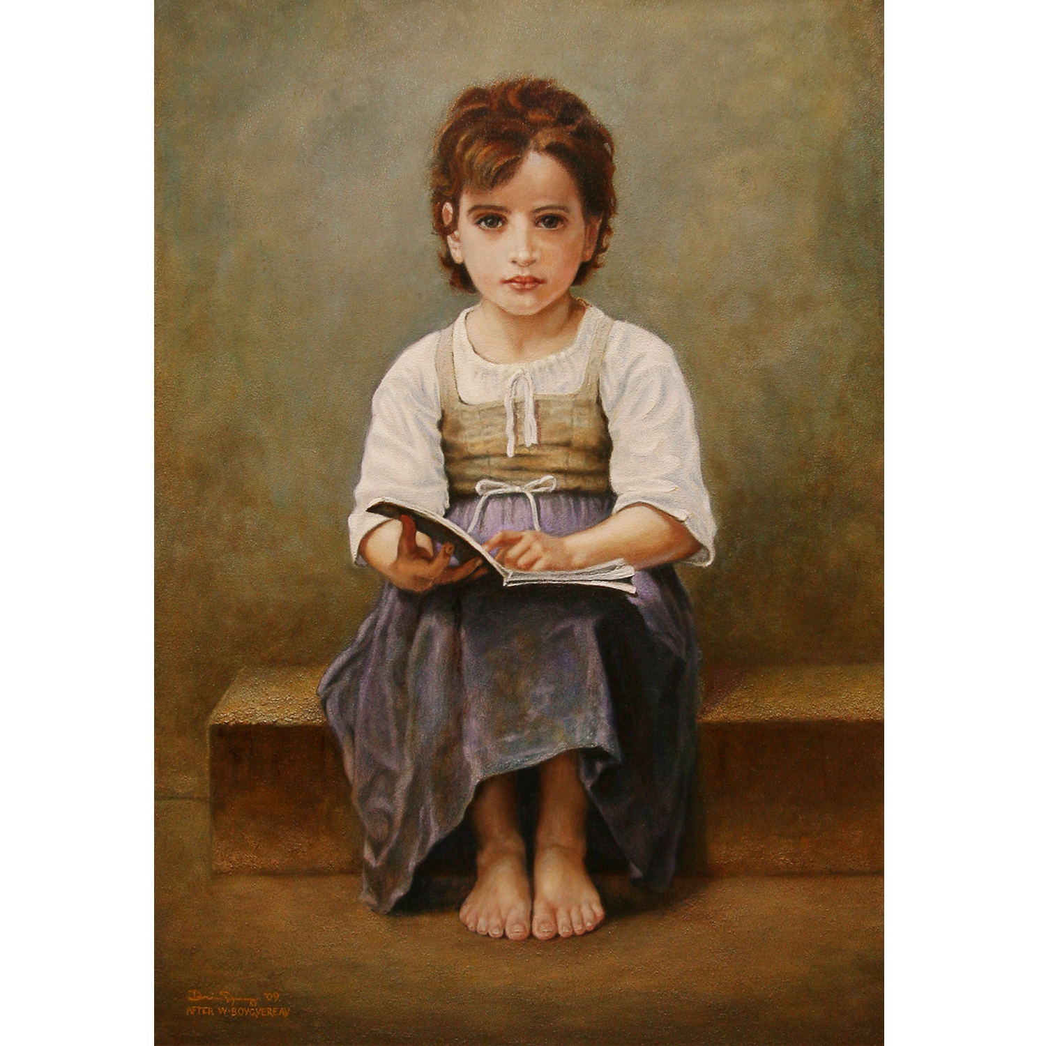 The Difficult Lesson - 24x36 Canvas Giclée print