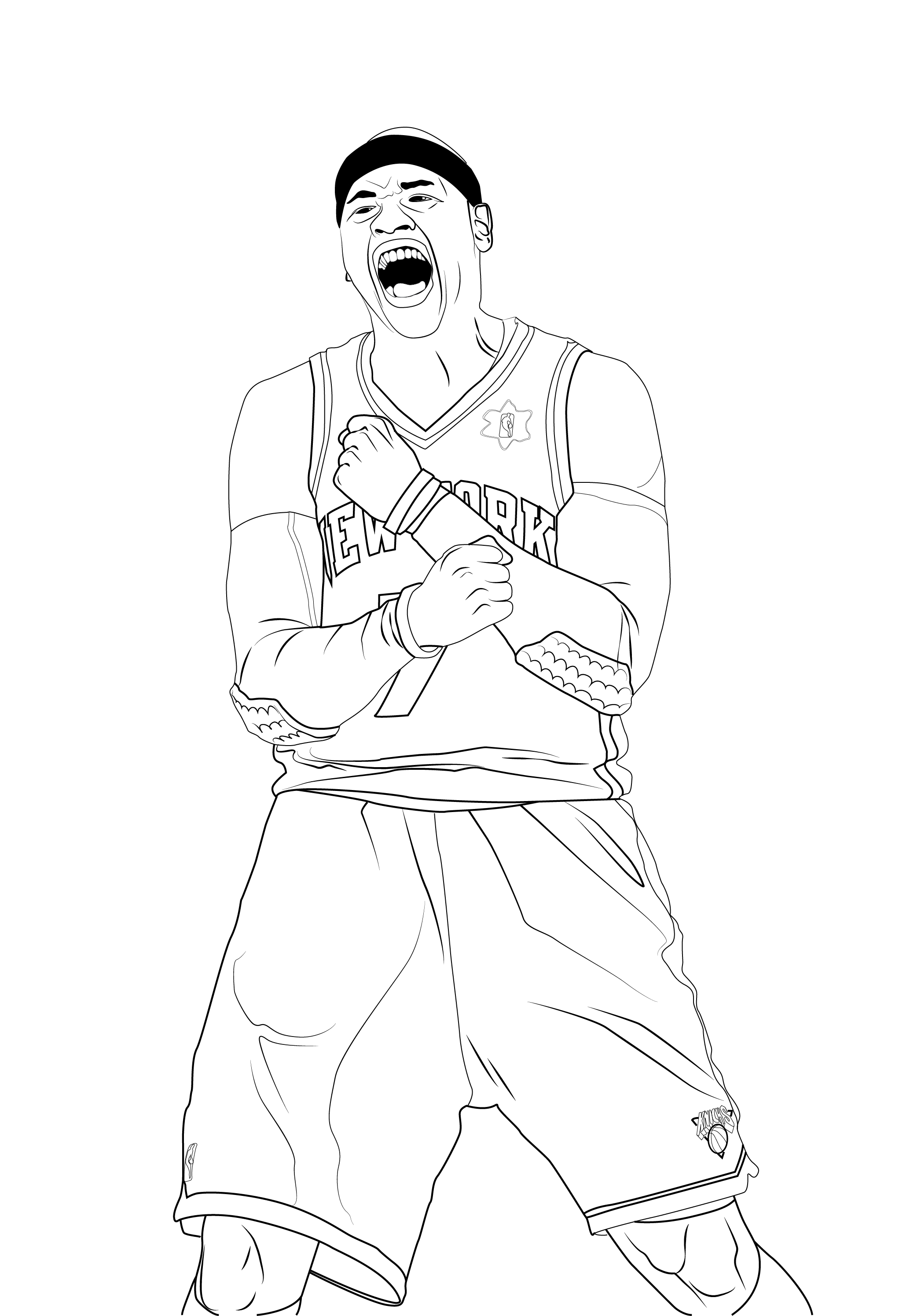 Carmelo Anthony Coloring Pages - Carmelo Anthony 