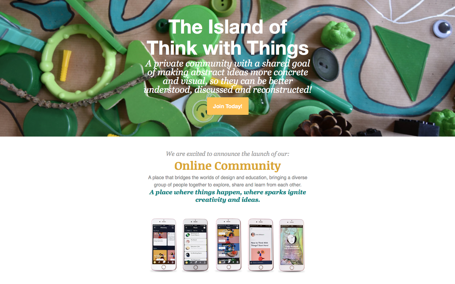 Think with Things online learning platform