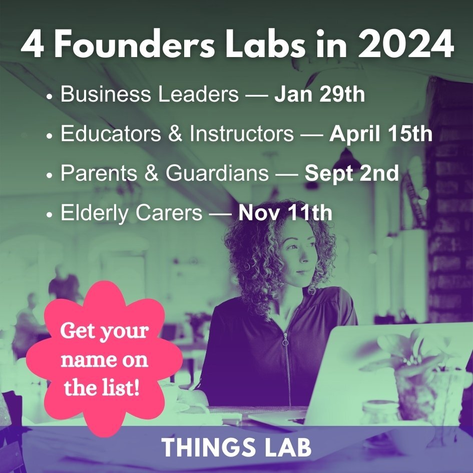 Applications for the Business Leaders LAB have closed, and I am excited to start the journey with our group in 10 days! 

3 more Founders LABS are coming this year. 

If you are interested, put your name on the waitlist for applications. The waitlist