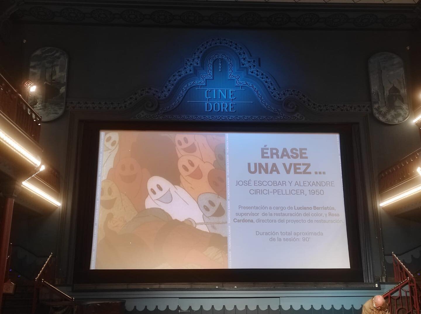 Ayer se present&oacute; en el precioso @cine_dore de Madrid nuestra pel&iacute;cula &ldquo;&Eacute;RASE UNA VEZ&rdquo;, que tras ocho a&ntilde;os de trabajo de reconstrucci&oacute;n ha recuperado sus colores originales, gracias a la colaboraci&oacute