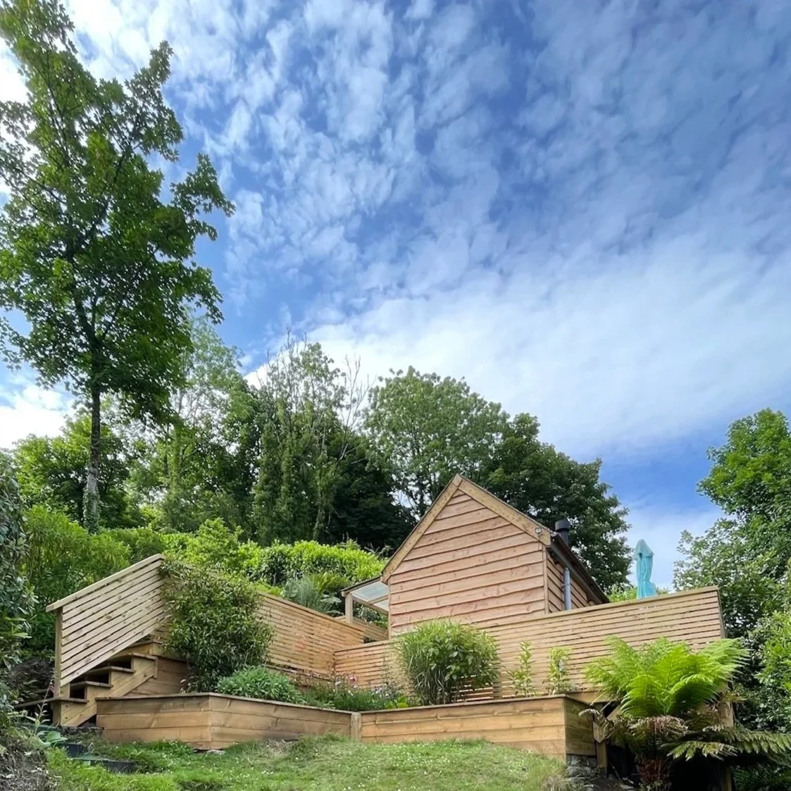 Walkway and Raised Deck