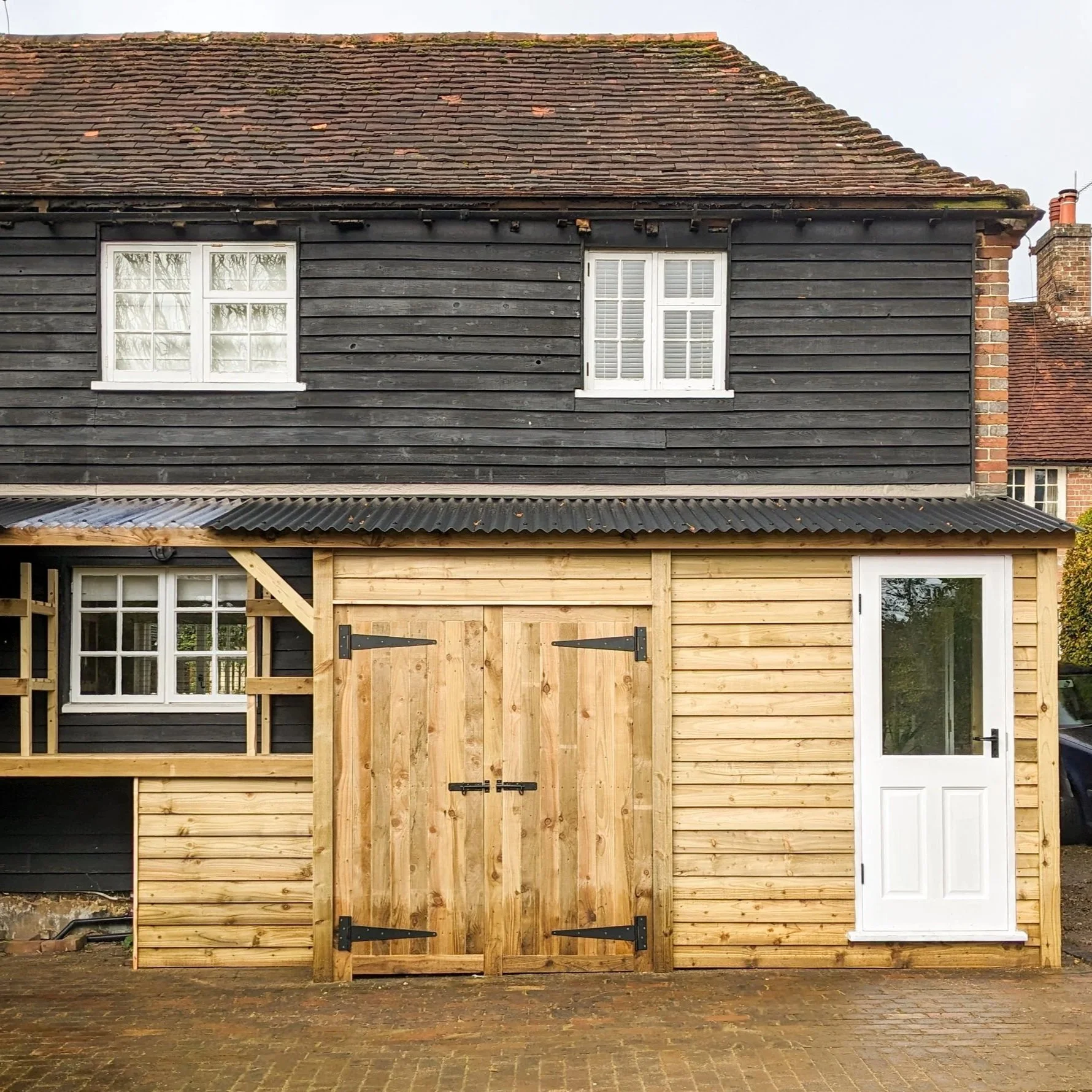 Porch, Shed and Log Store 