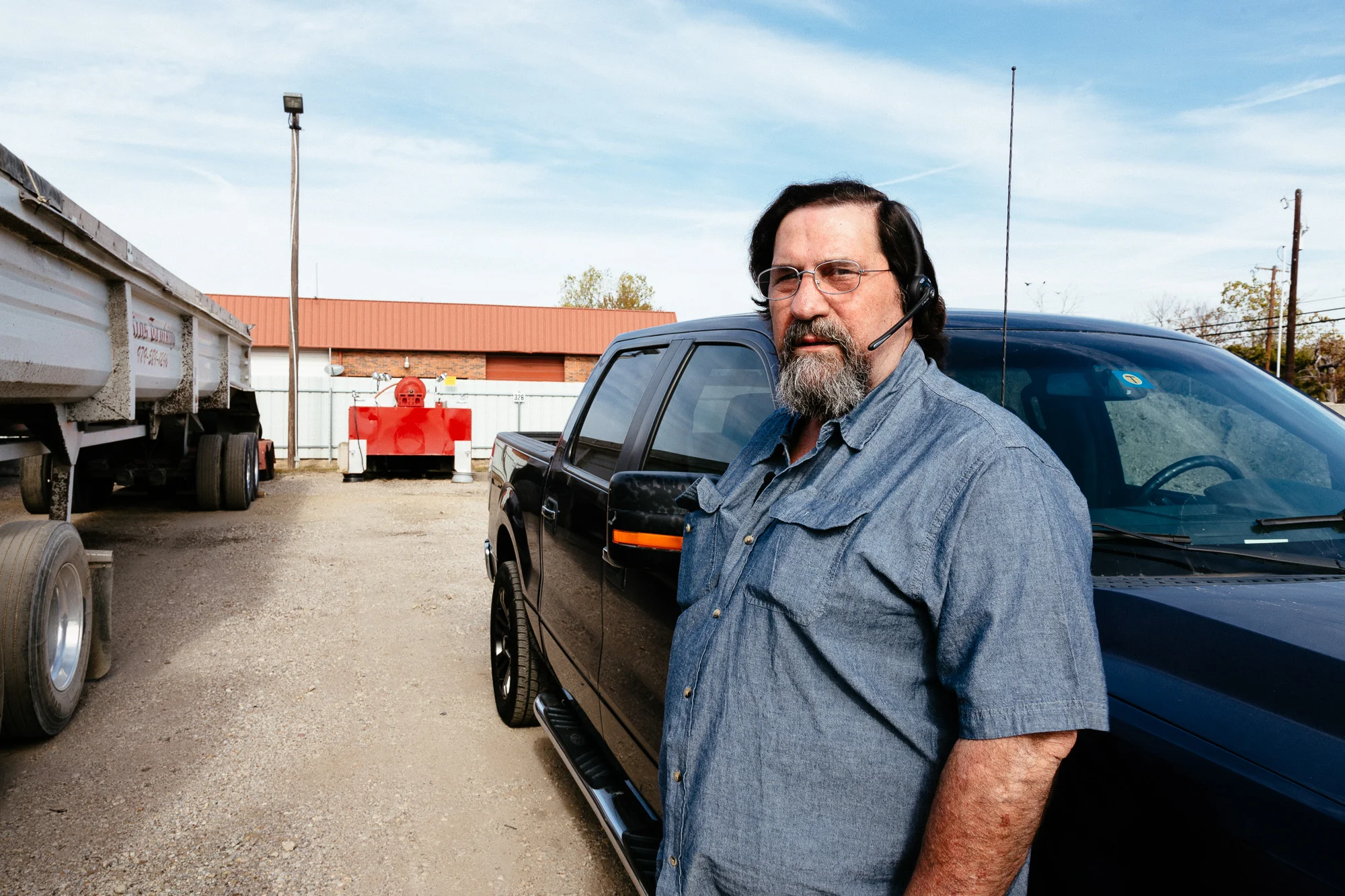 Richard stands by is truck located in Dallas, Texas.