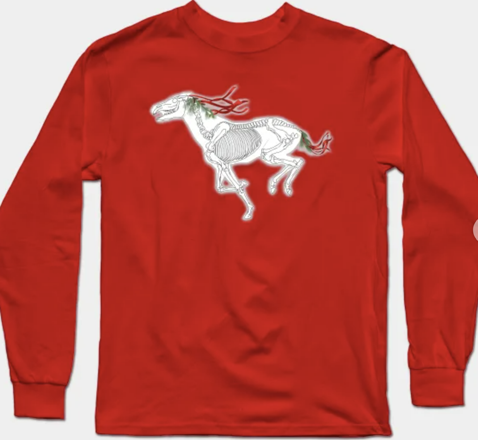 Mari Lwyd Long Sleeve T Shirt