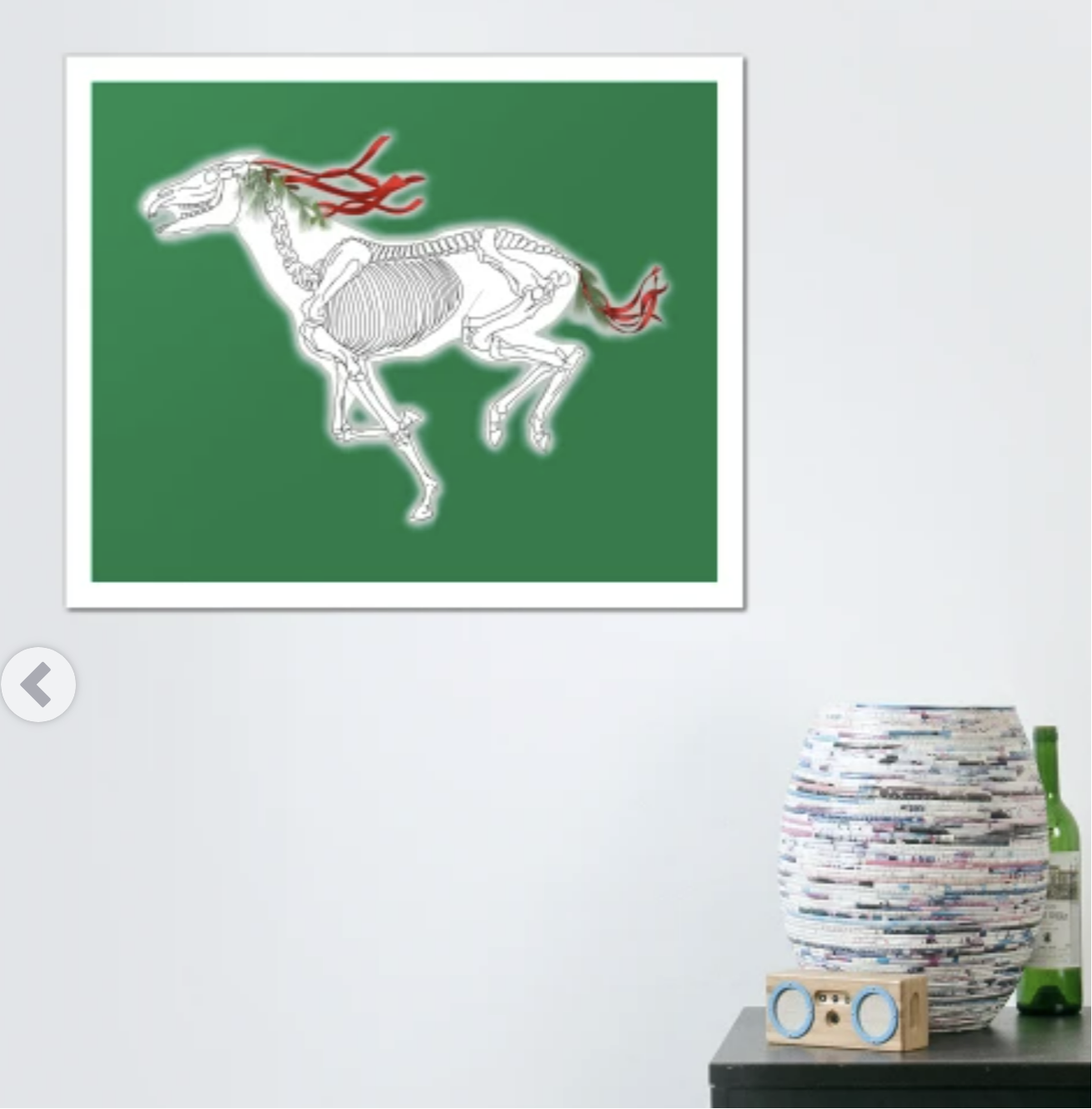 Mari Lwyd Wall Art print