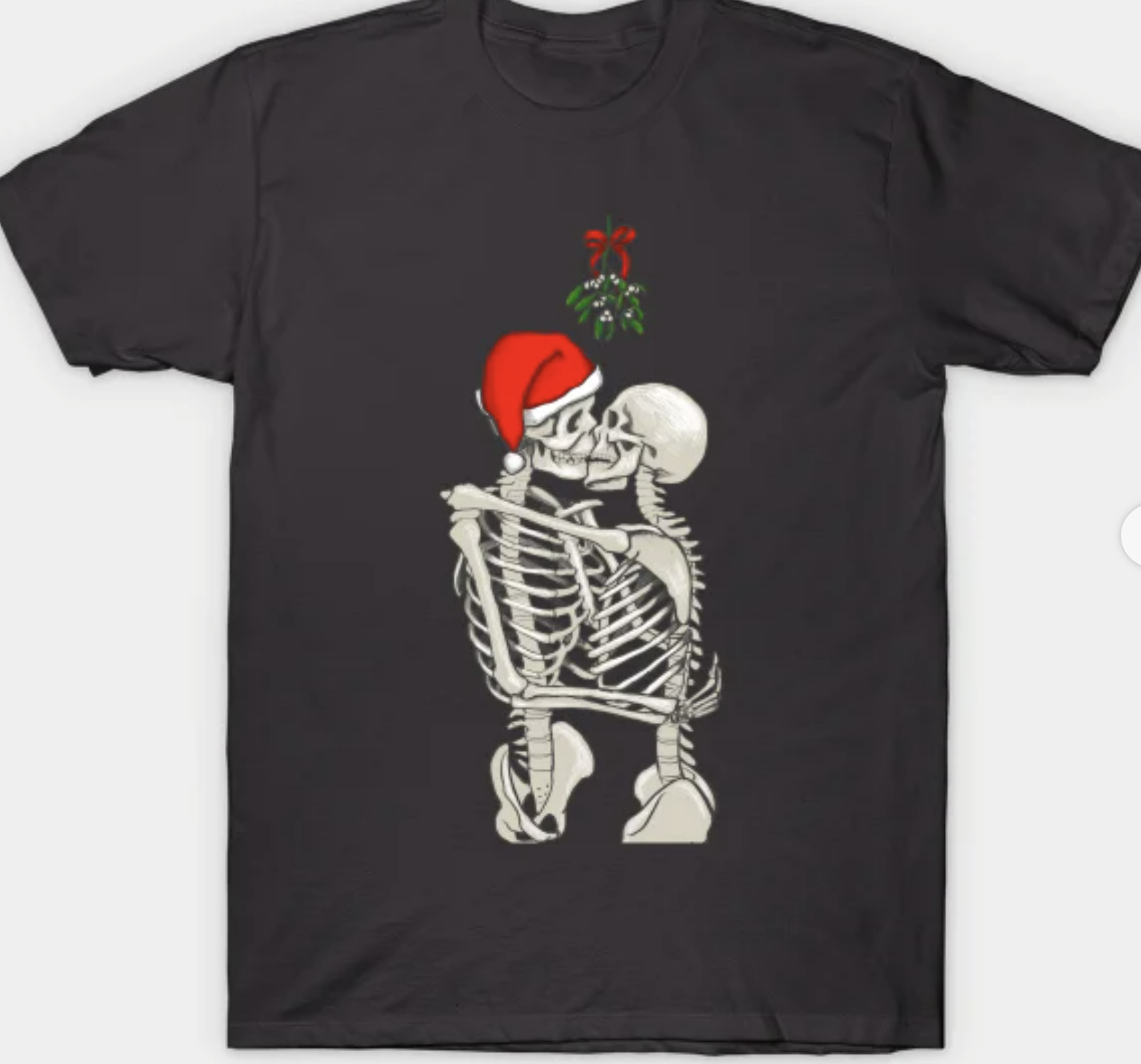 Mistletoe Skeletons T Shirt