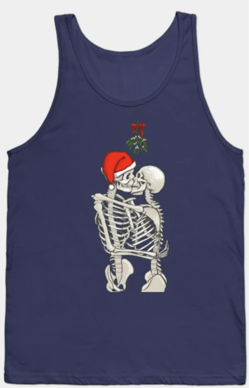 Mistletoe Skeleton Tank Top