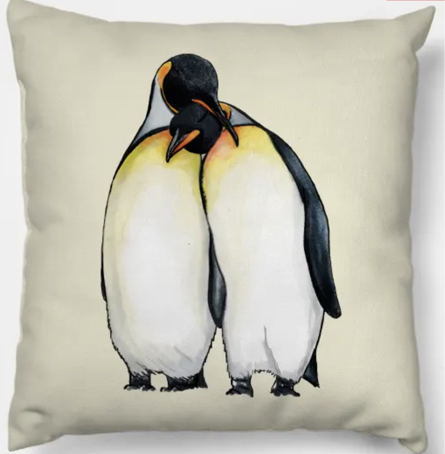 Penguins Throw Pillow
