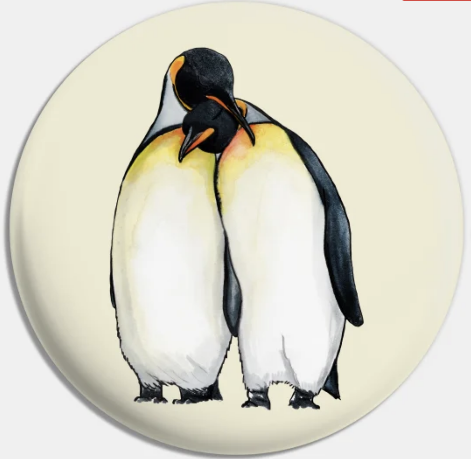 Penguins Pin back Button