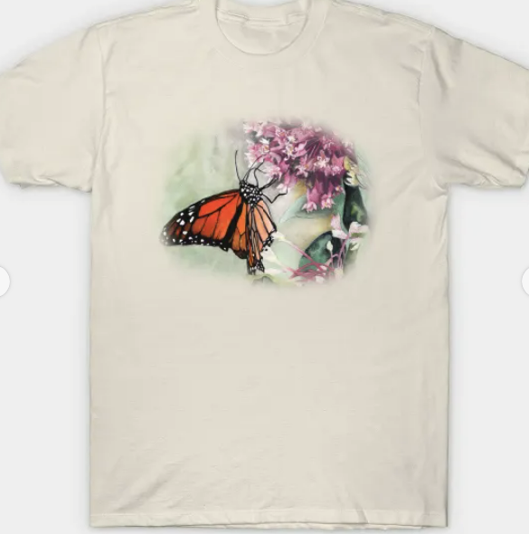 Monarch on Milkweed T Shirt