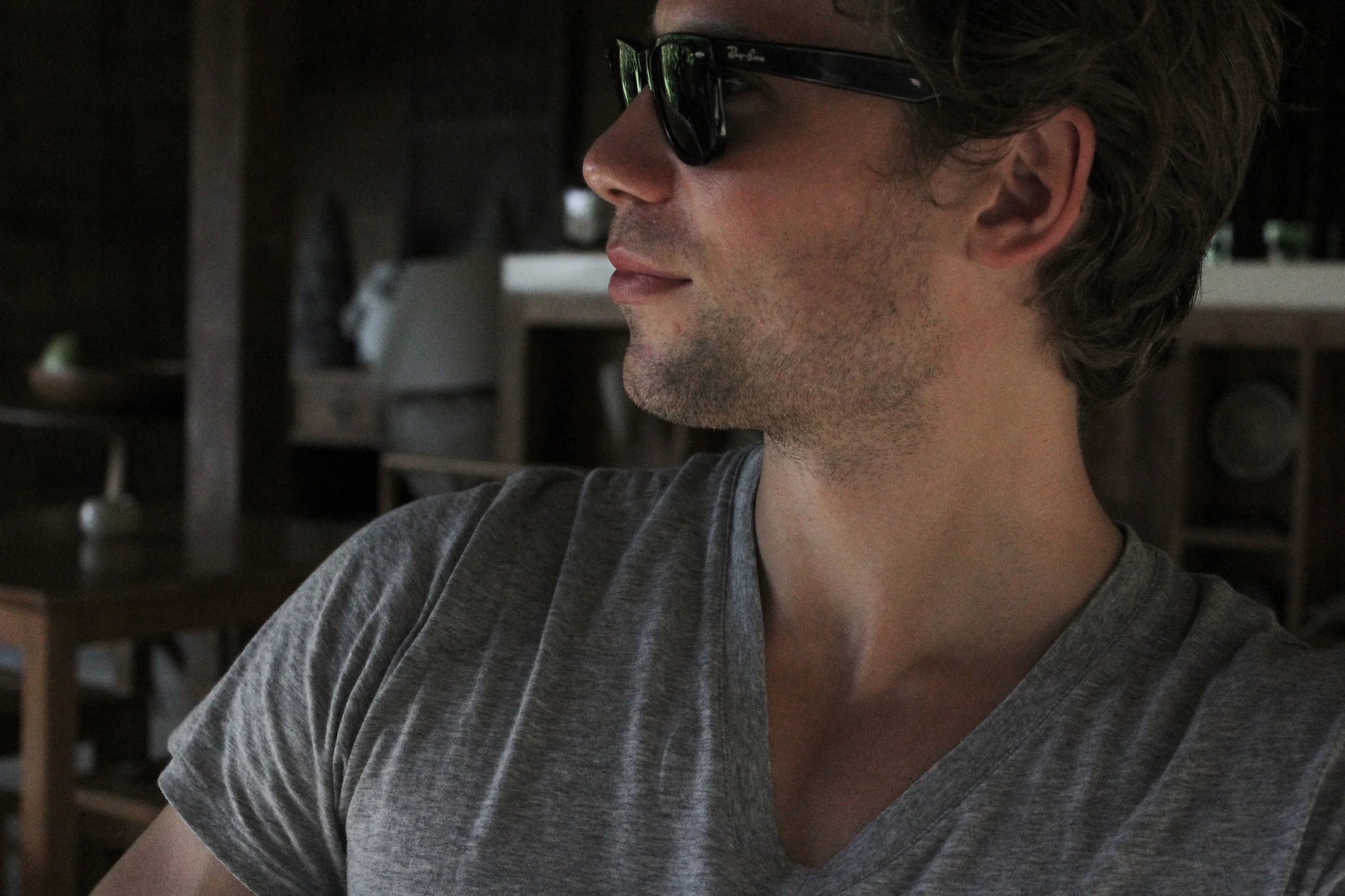 Simon in his Raybans before they split like The Beatles circa 1970.