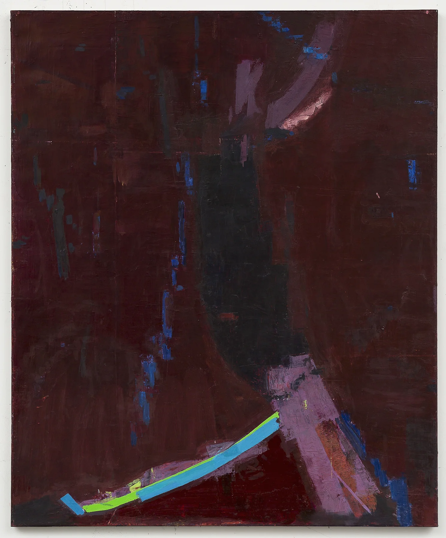 night running , 2018 oil on linen 40 x 33 in