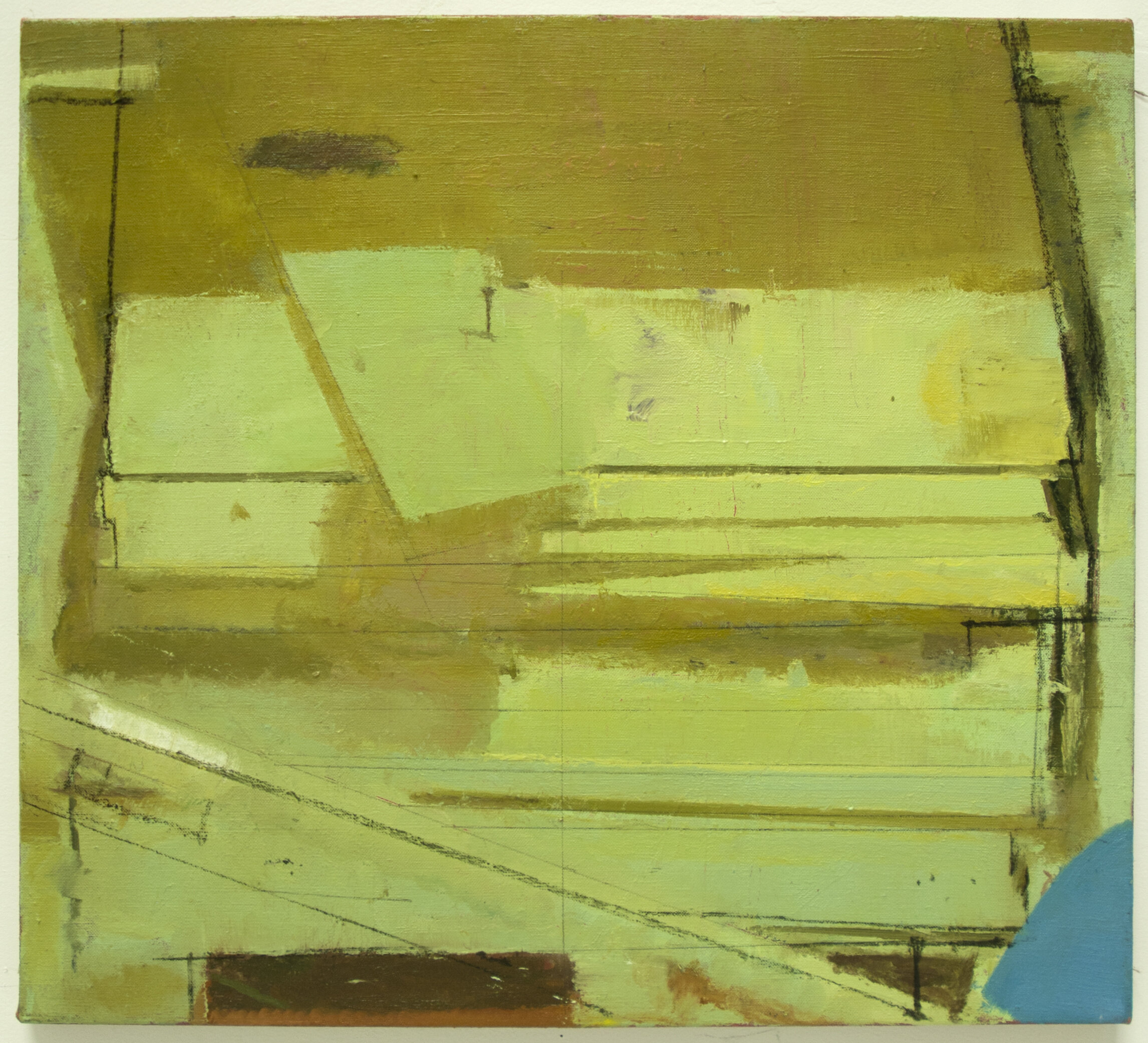  green planks, 2013 oil on linen  private collection    