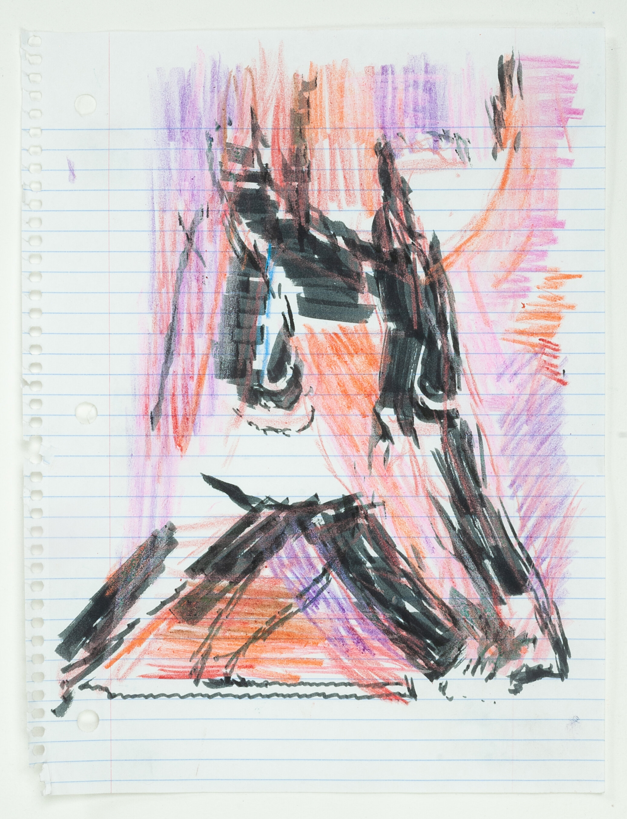   sm_wop2020_19 , 2020 crayon and ink on paper, 11 x 8.5 in. 