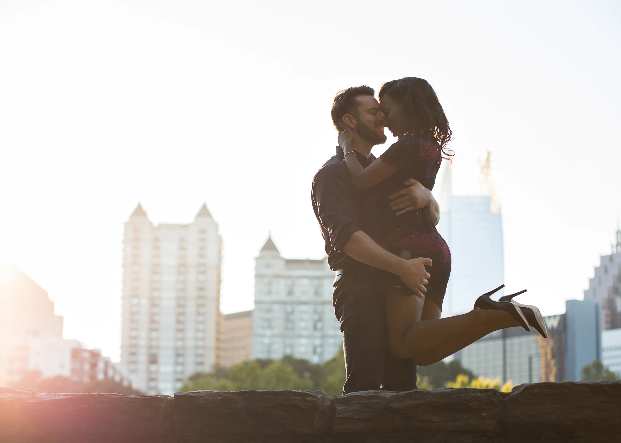 Chantelle & David's Piedmont Park Engagement 