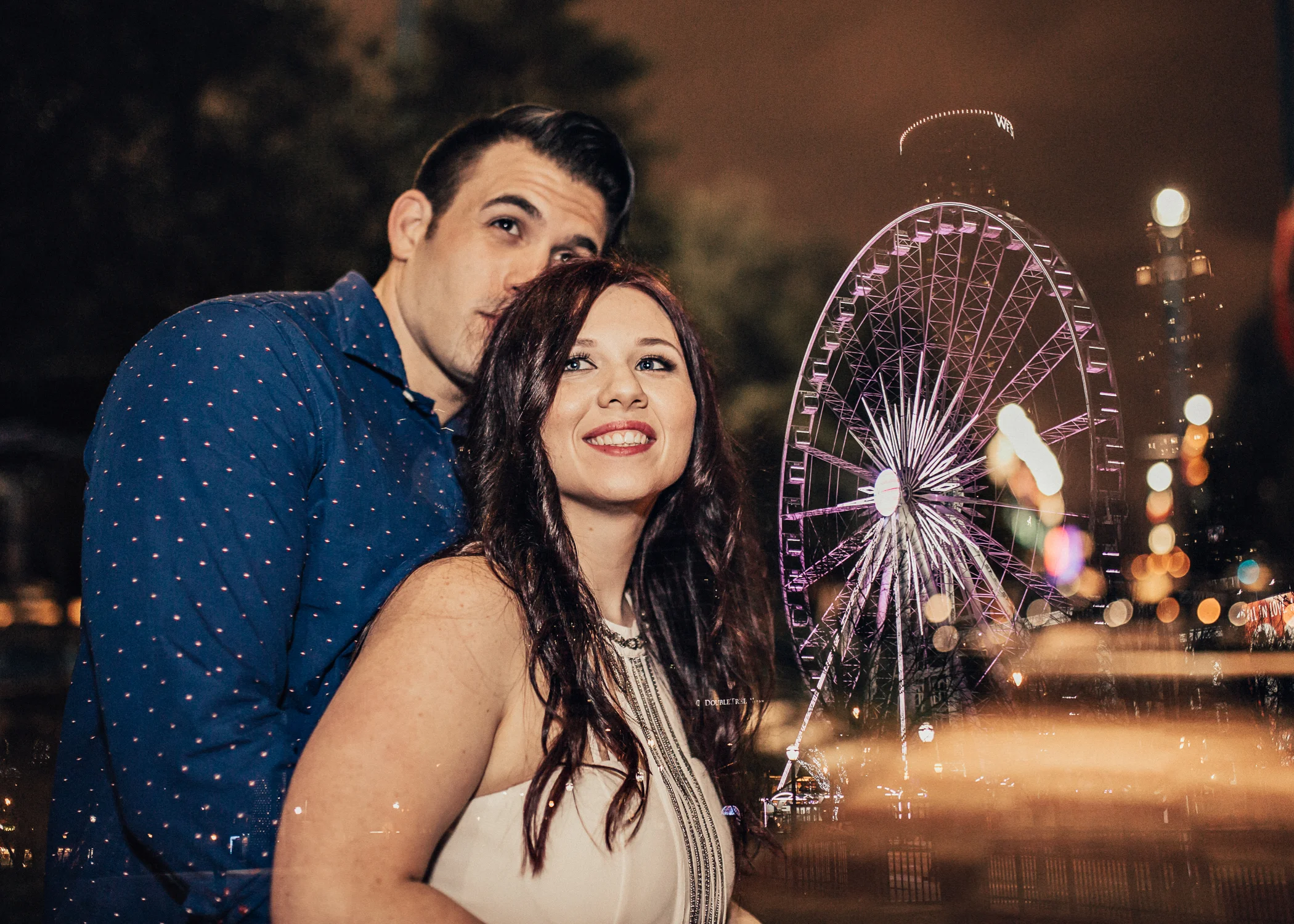 Chelsie & Alex - Atlanta Skyview Photographer