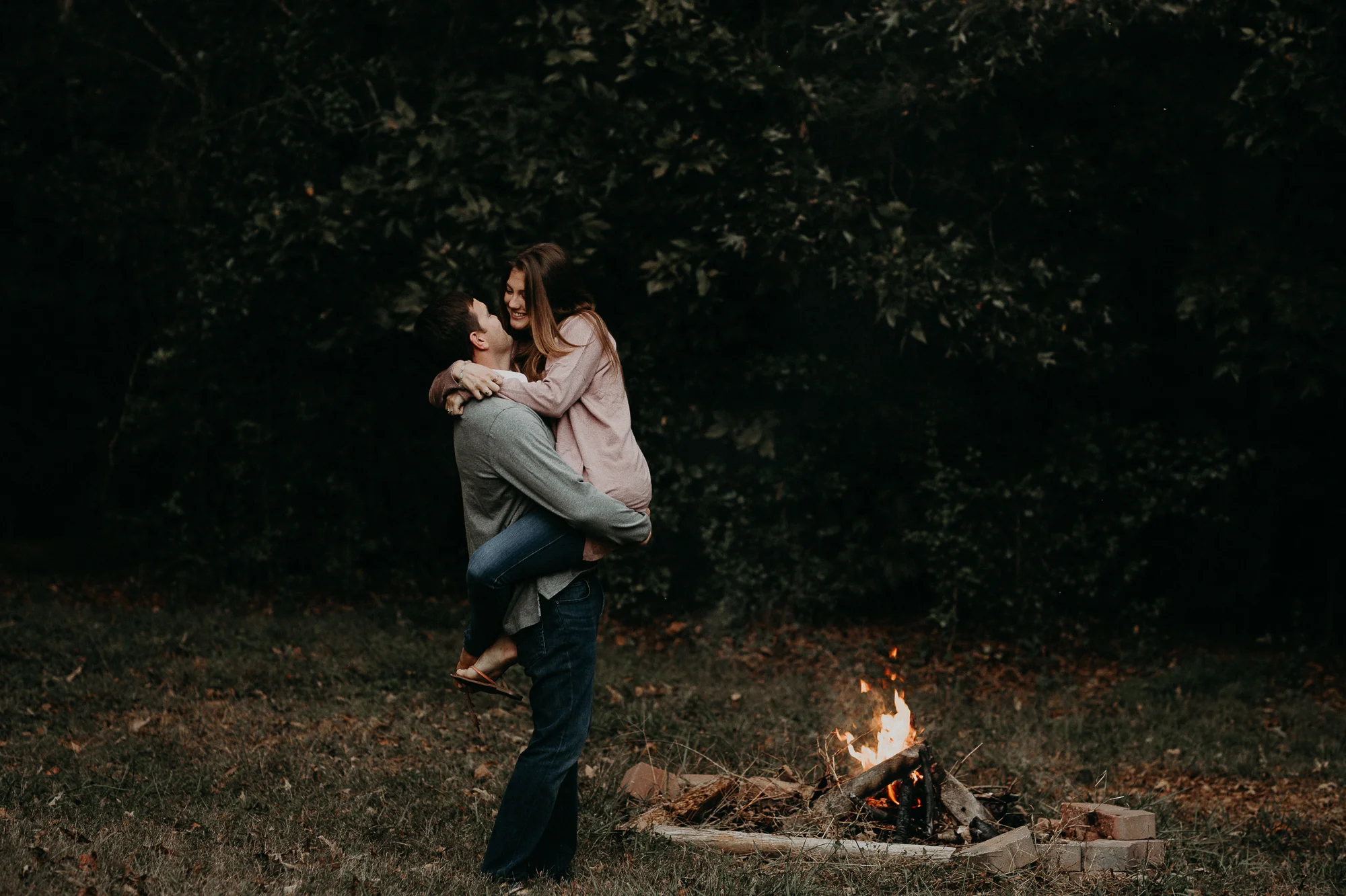 Stacey & Drew's In Home Engagement Session || Atlanta Wedding Photographer 