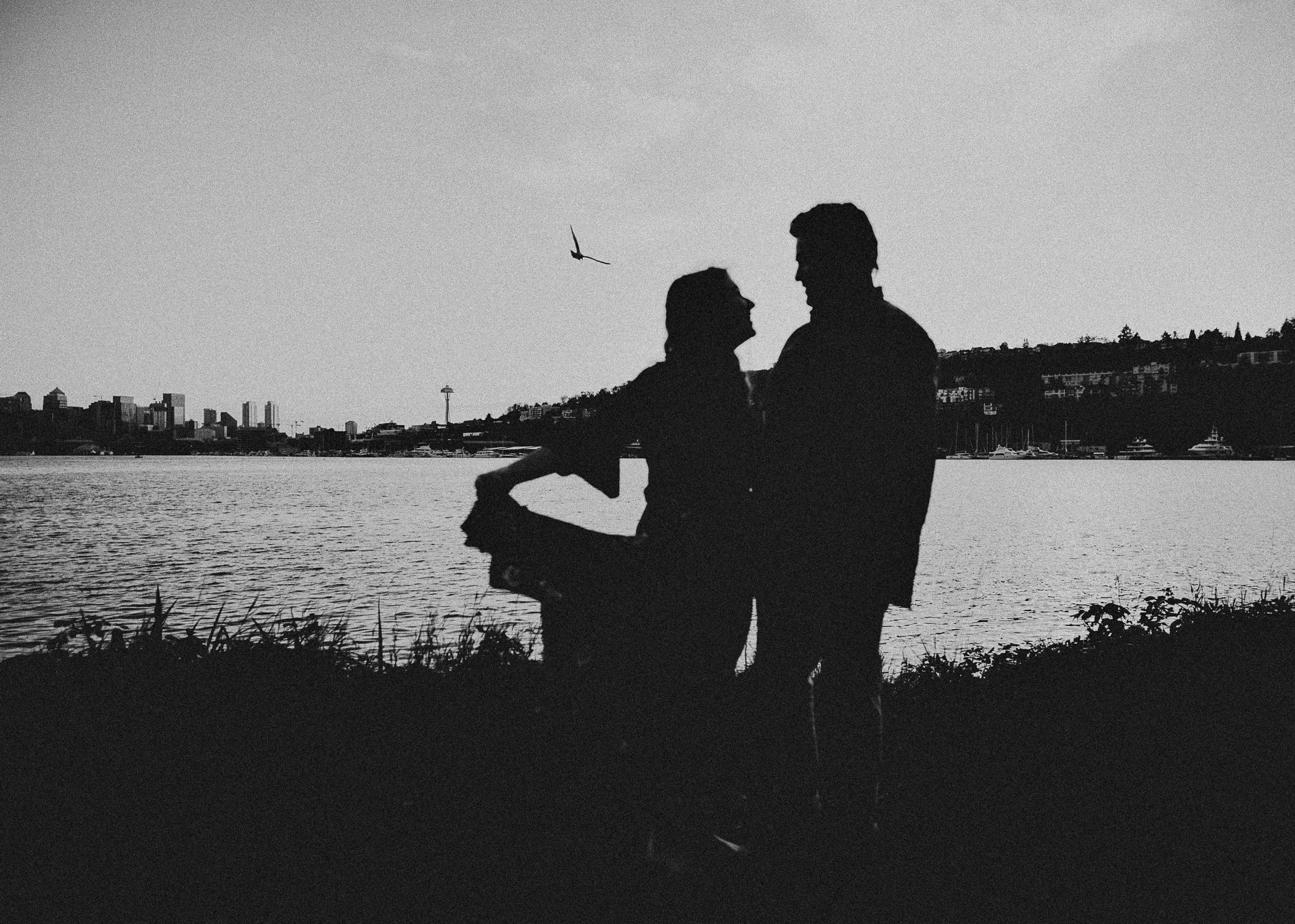 Alexis & Chris || Gasworks Park Couples Shoot || Seattle Wedding Photographer 