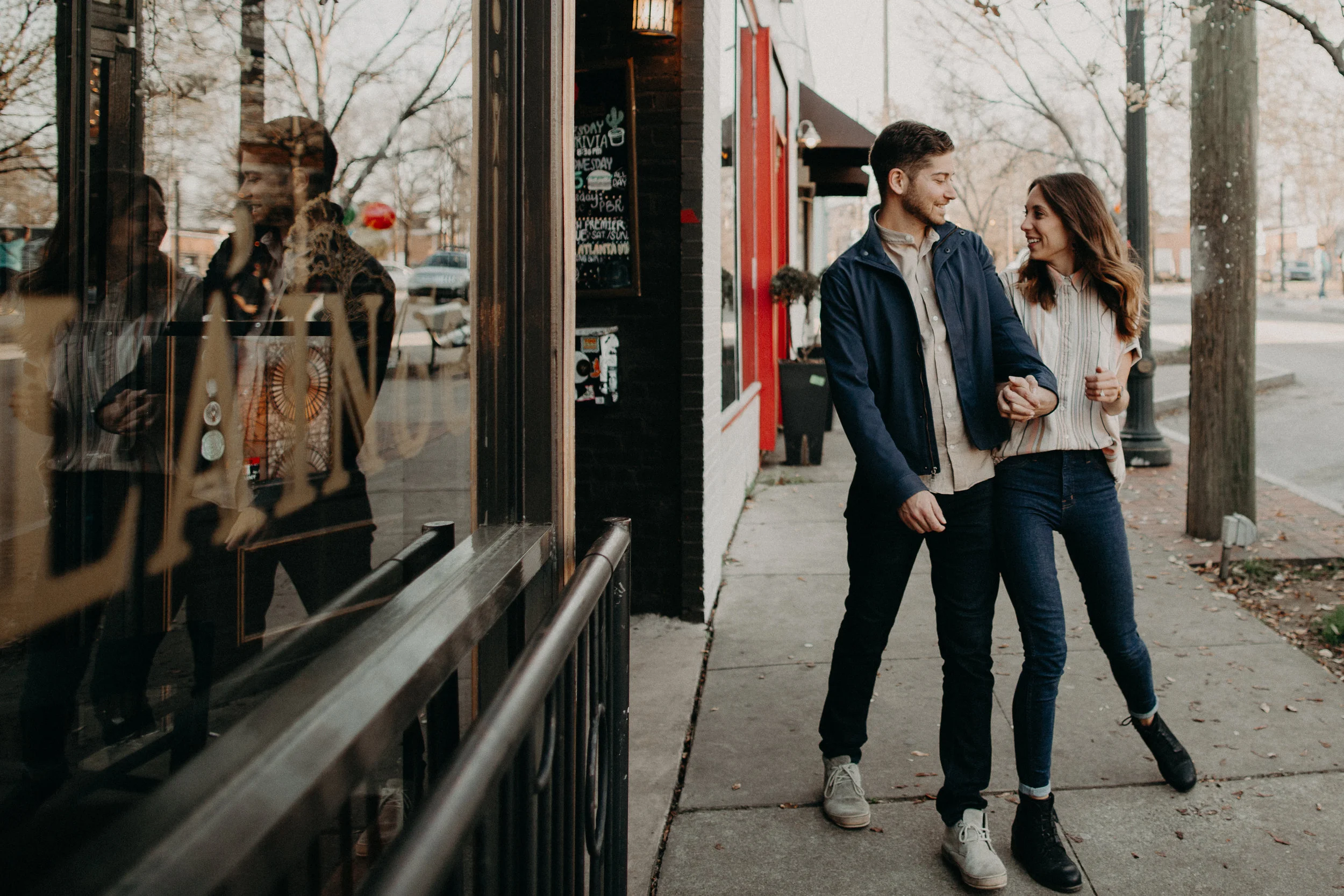 Danielle &amp; Michael || East Atlanta Village || Atlanta Engagement Photographer 