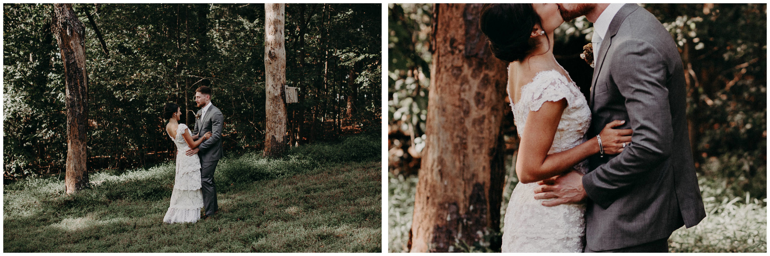 37 Bride & Groom first look before the ceremony on wedding day - Atlanta Wedding Photographer .jpg