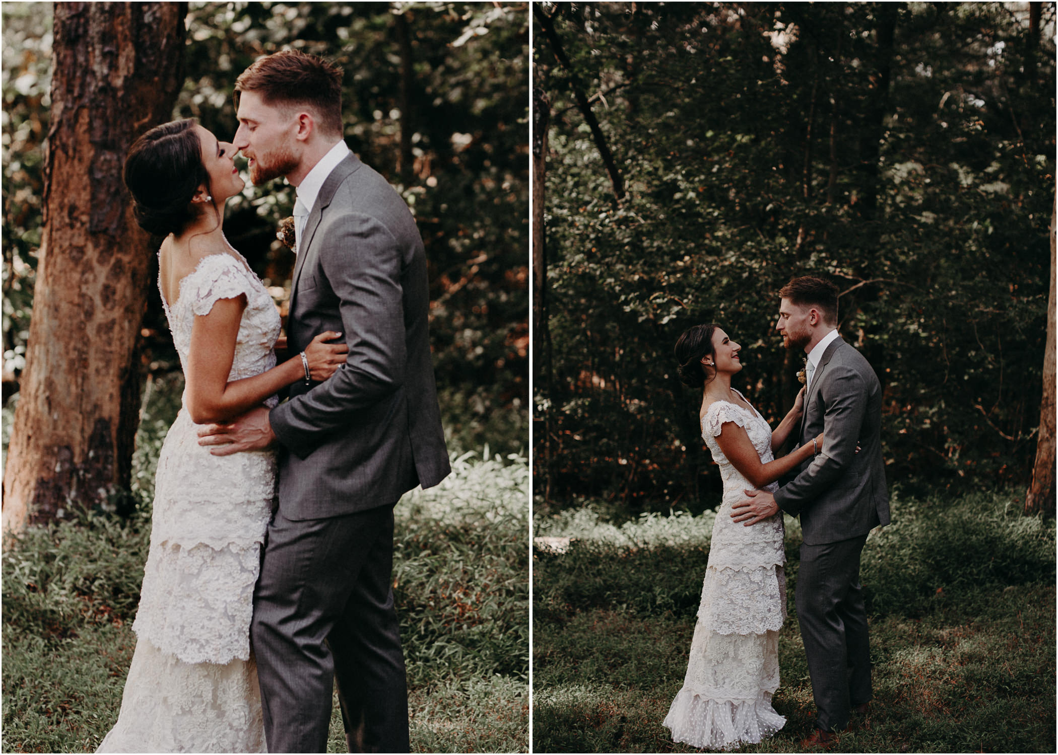 38 Bride & Groom first look before the ceremony on wedding day - Atlanta Wedding Photographer .jpg