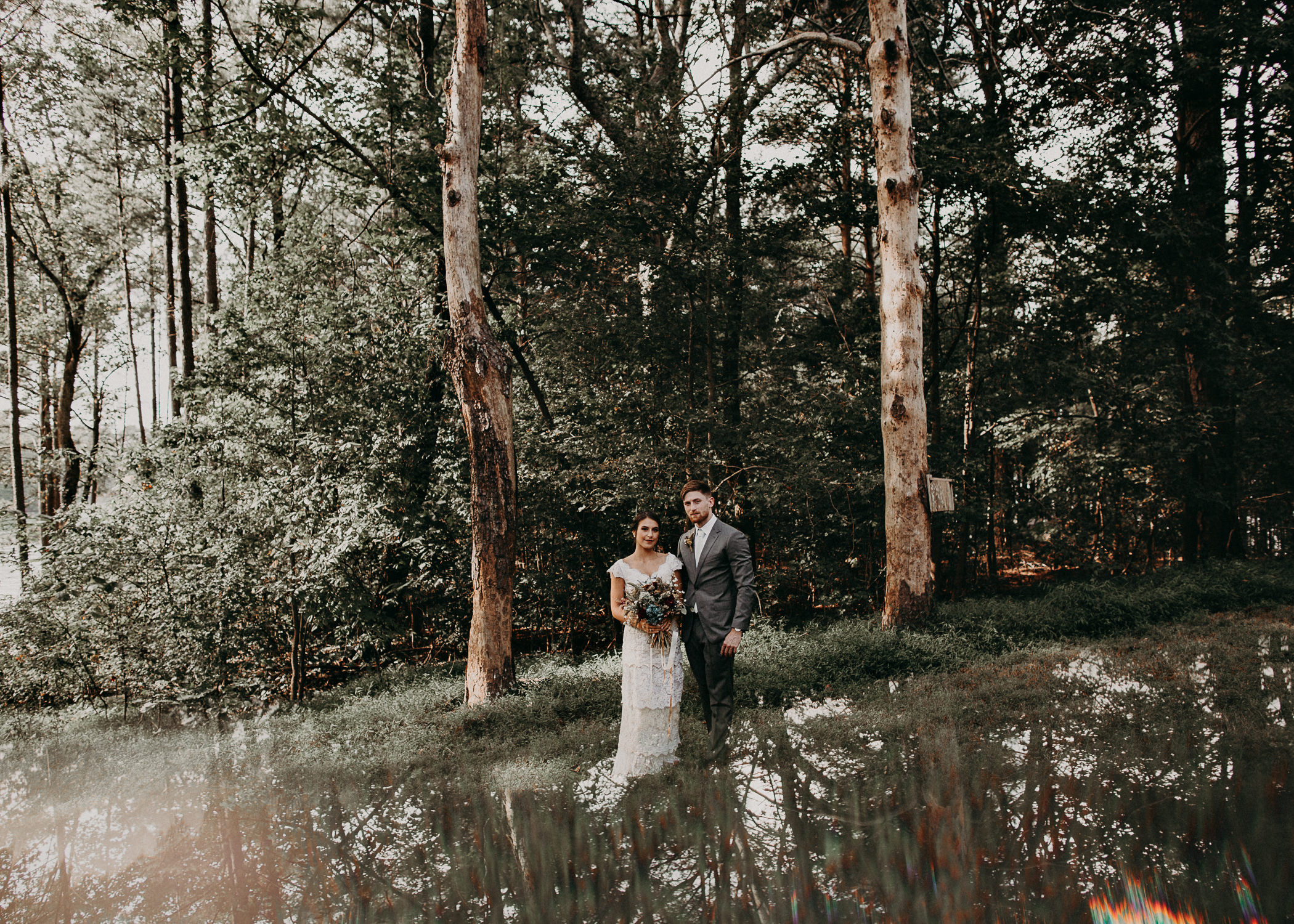 44 Bride & Groom first look before the ceremony on wedding day - Atlanta Wedding Photographer .jpg