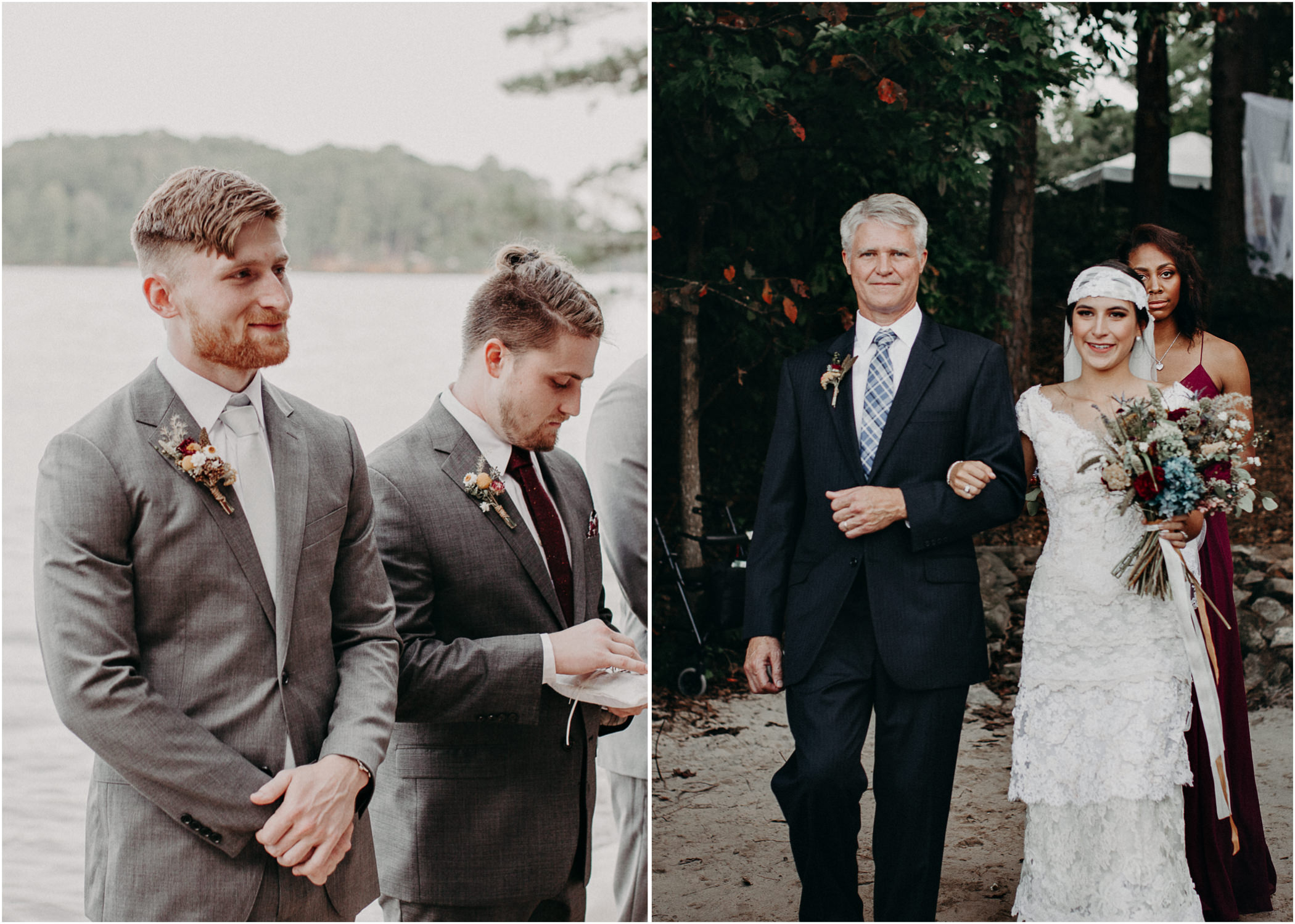 95 - Bride walking down the aisle -  Wedding Ceremony - Destination Wedding : Beach : Lake Wedding Atlanta Wedding Photographer .jpg