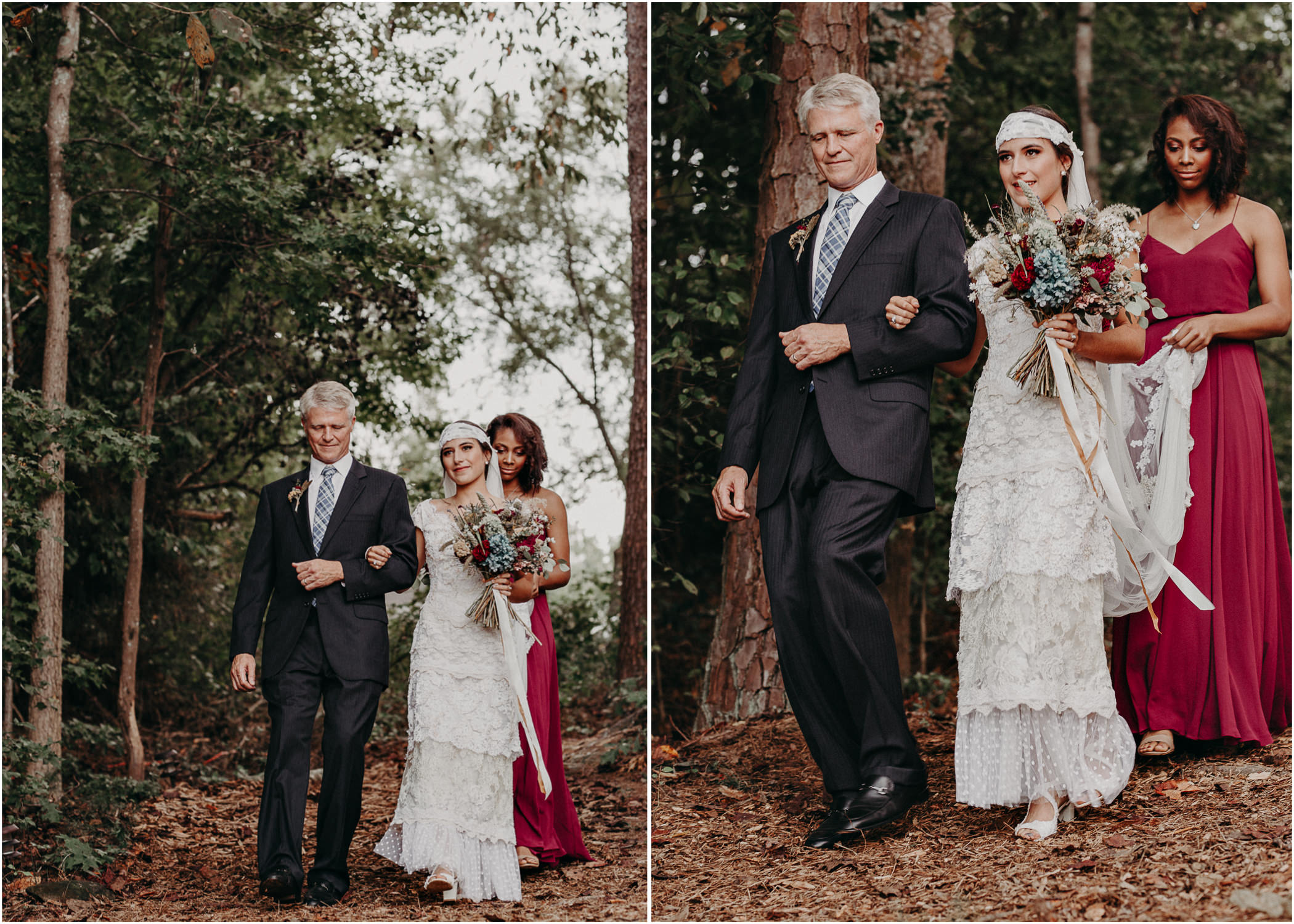 94 - Bride walking down the aisle -  Wedding Ceremony - Destination Wedding : Beach : Lake Wedding Atlanta Wedding Photographer .jpg