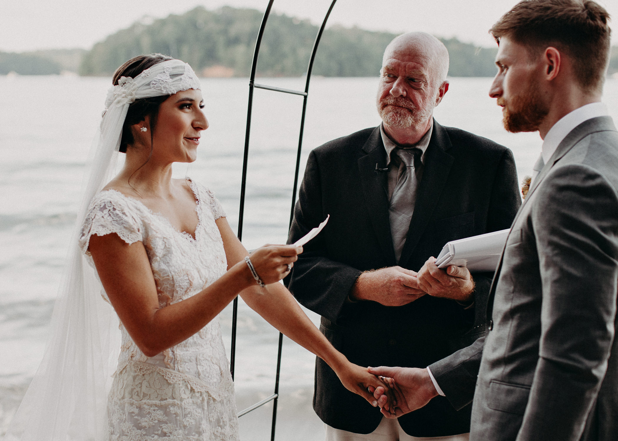 99 - Bride walking down the aisle -  Wedding Ceremony - Destination Wedding : Beach : Lake Wedding Atlanta Wedding Photographer .jpg