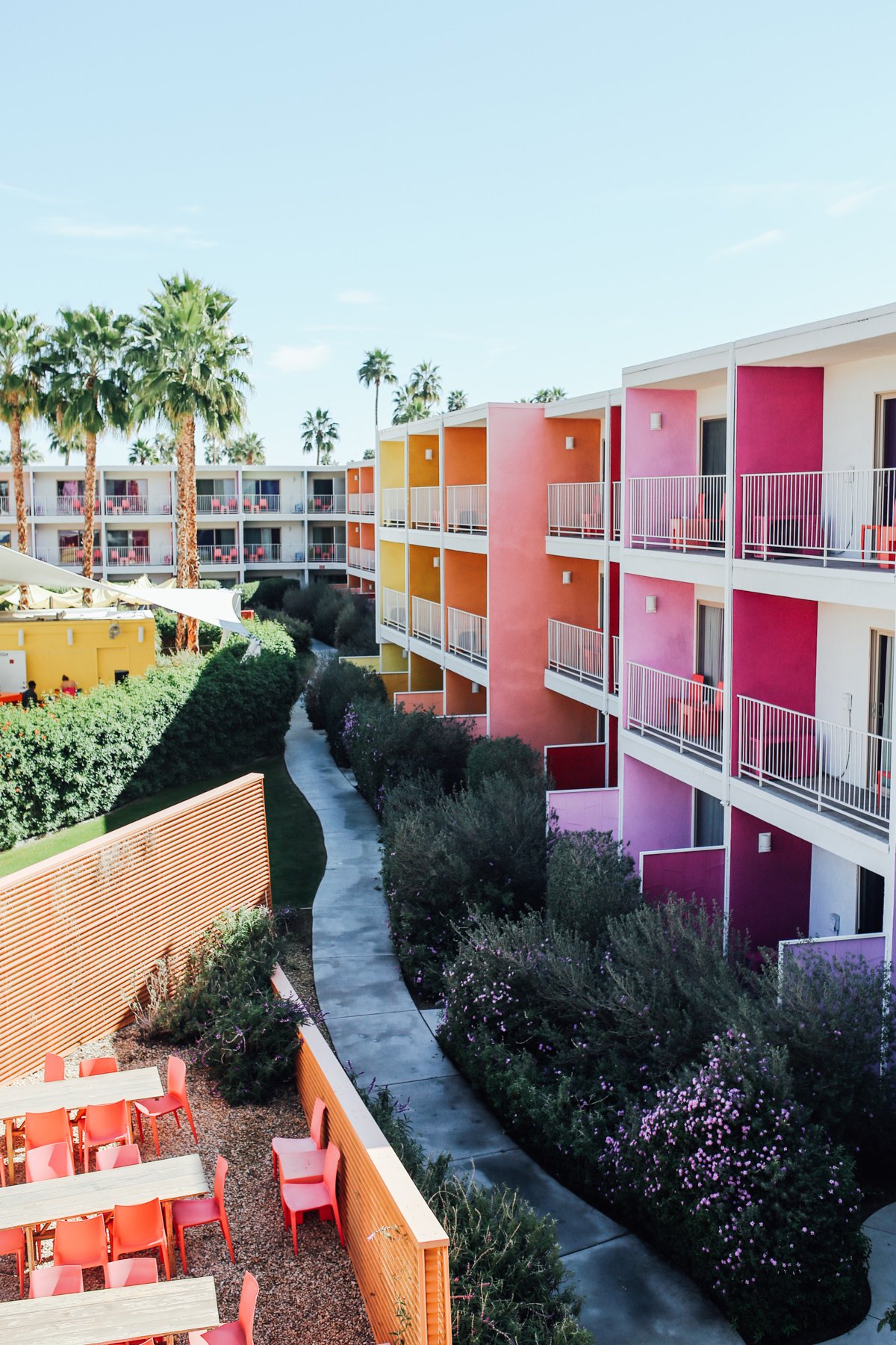 Our stay at the Saguaro injected the vibrancy of what Palms Spring might have been in the 20's. There's about 12 colors that fill your visual senses and it's pure joy!