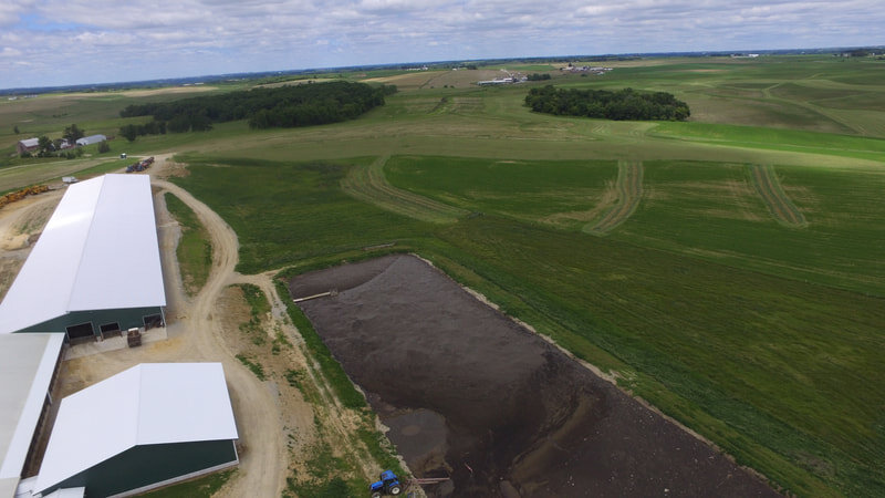 Overhead View of Current Wastewater Facility on Site