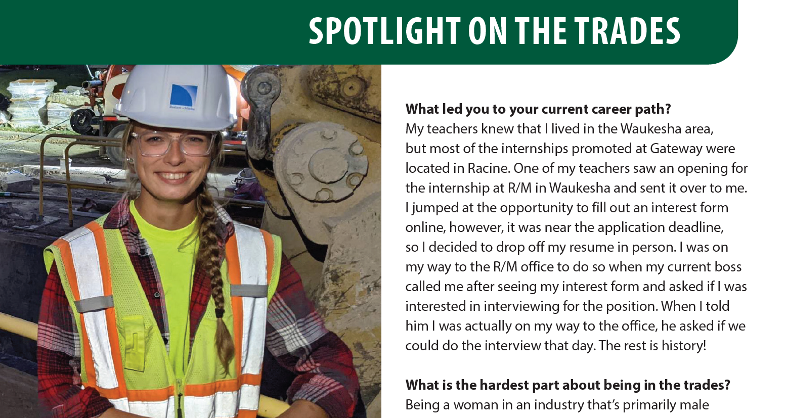 WCBA Spotlight on the Trades: R/M's Elizabeth Brown