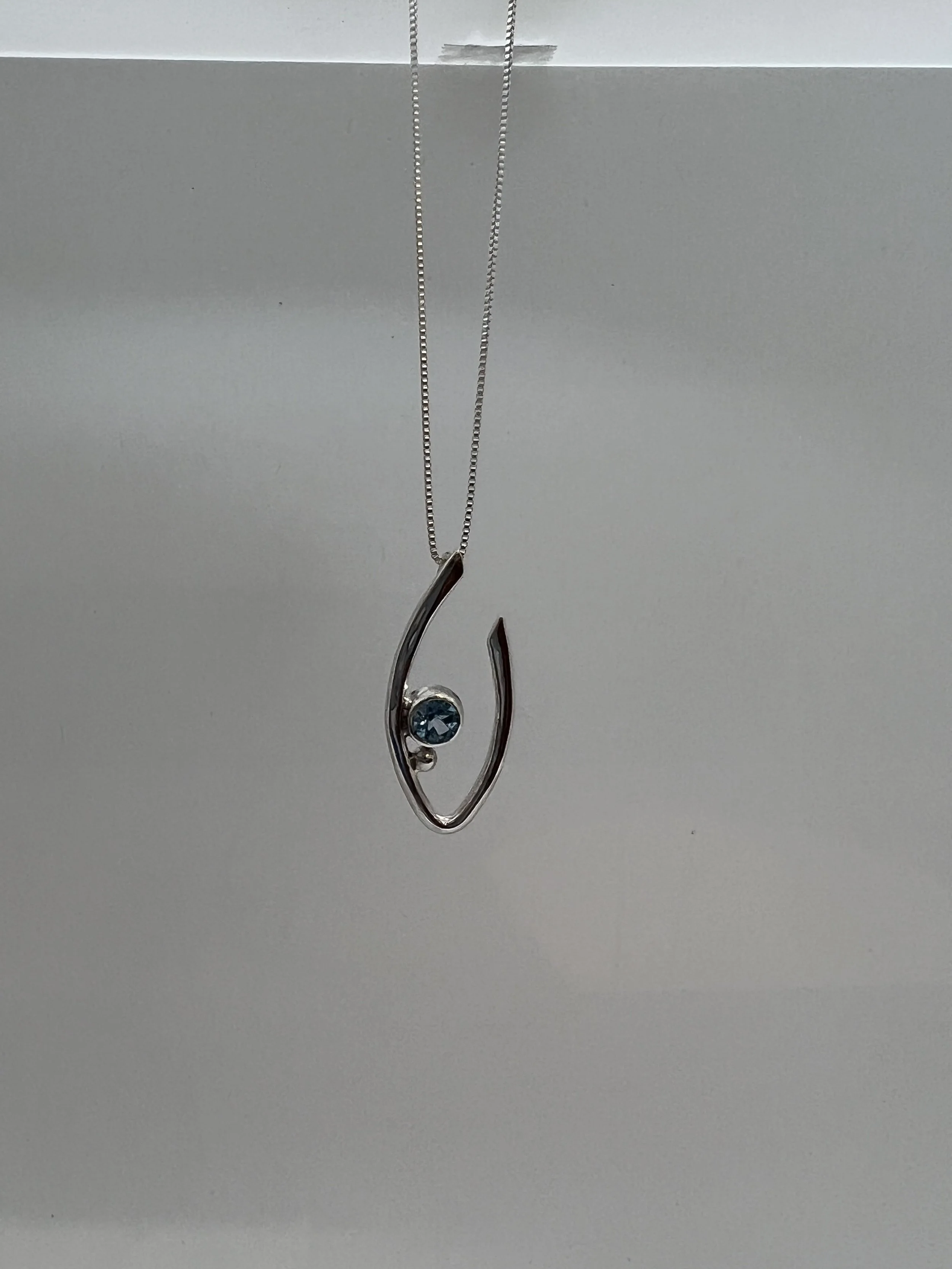 Sterling silver with Sapphire